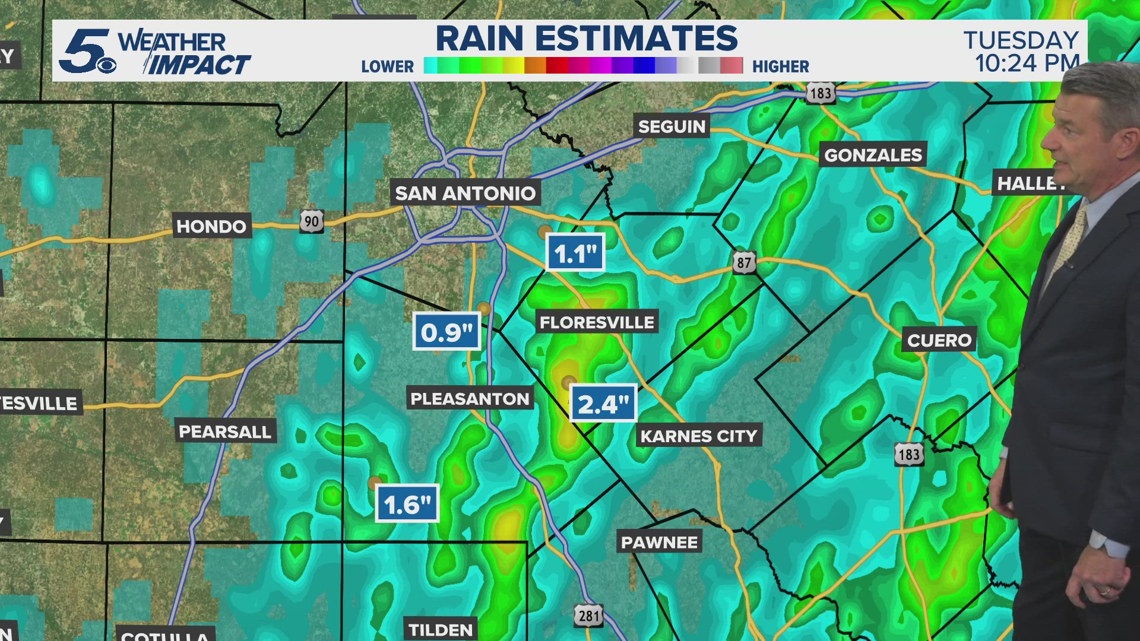Scattered Storms Come To An End Tonight Kens 5 Weather Impact