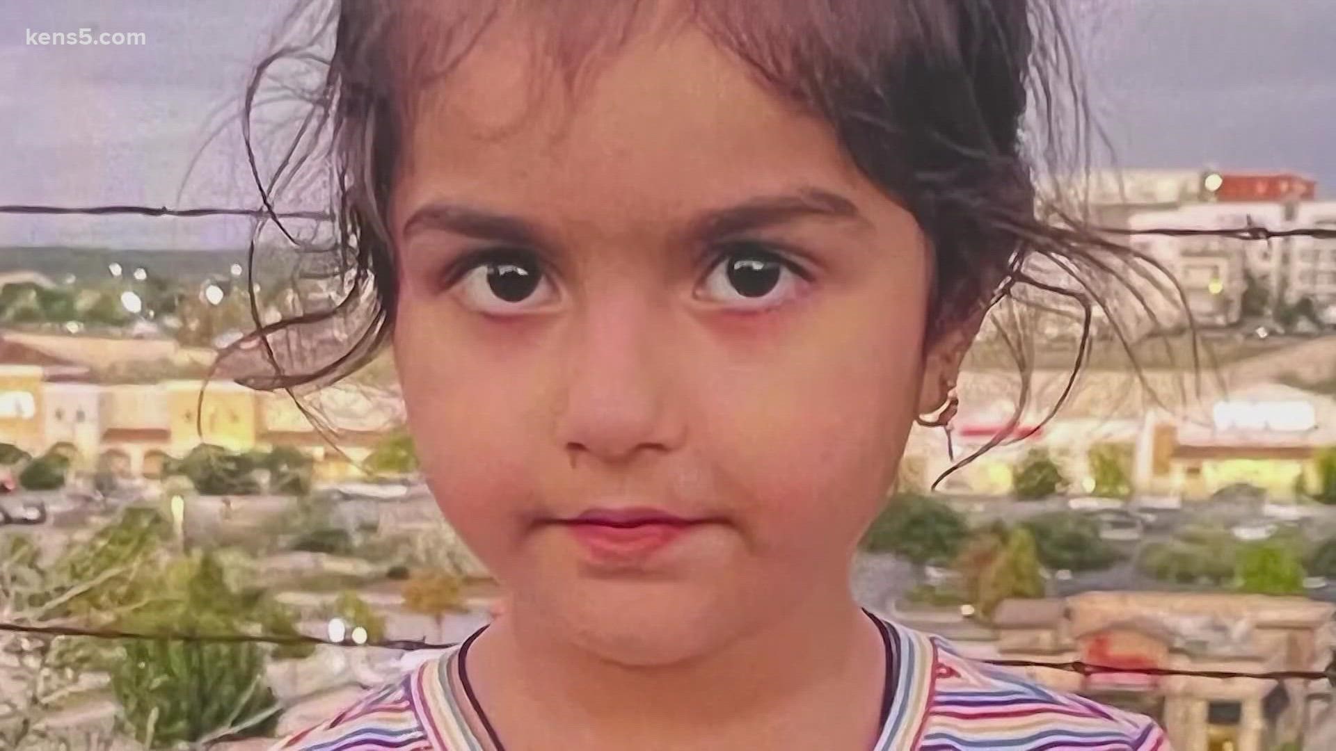 Lina Khil was last seen playing outside at the Villas del Cabo apartments off Fredericksburg Road between 4-5 p.m. on Dec. 20.