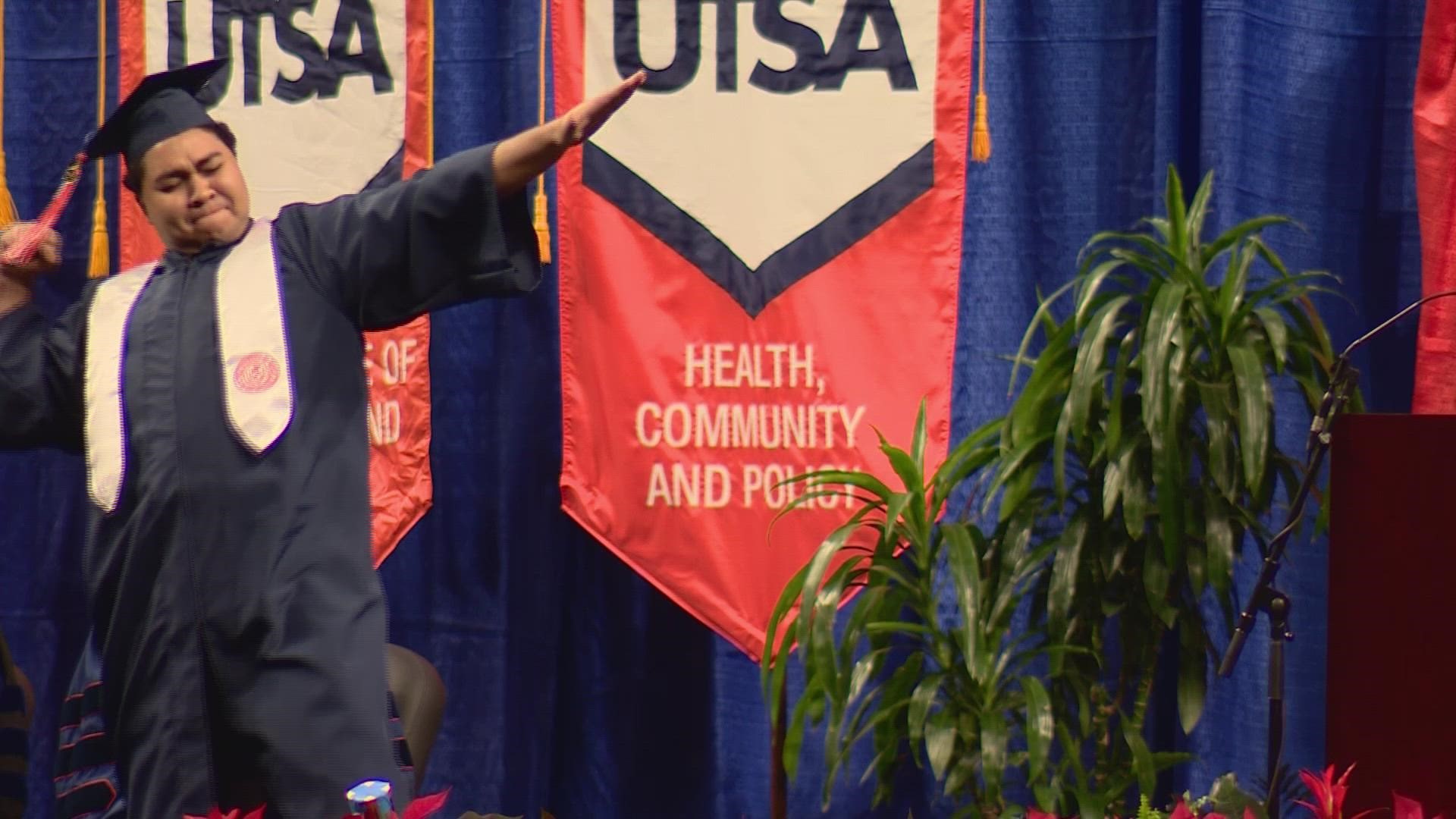 Thousands of UTSA graduates received their diploma at a ceremony in downtown San Antonio.