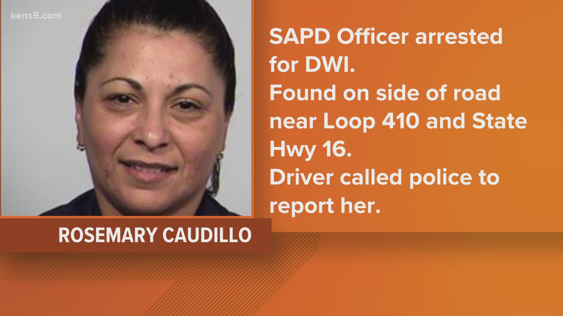According to police, Rosemary Caudillo, who has been with SAPD for 17 years, was found on the side of the road near Loop 410 and State Highway 16 while off-duty.