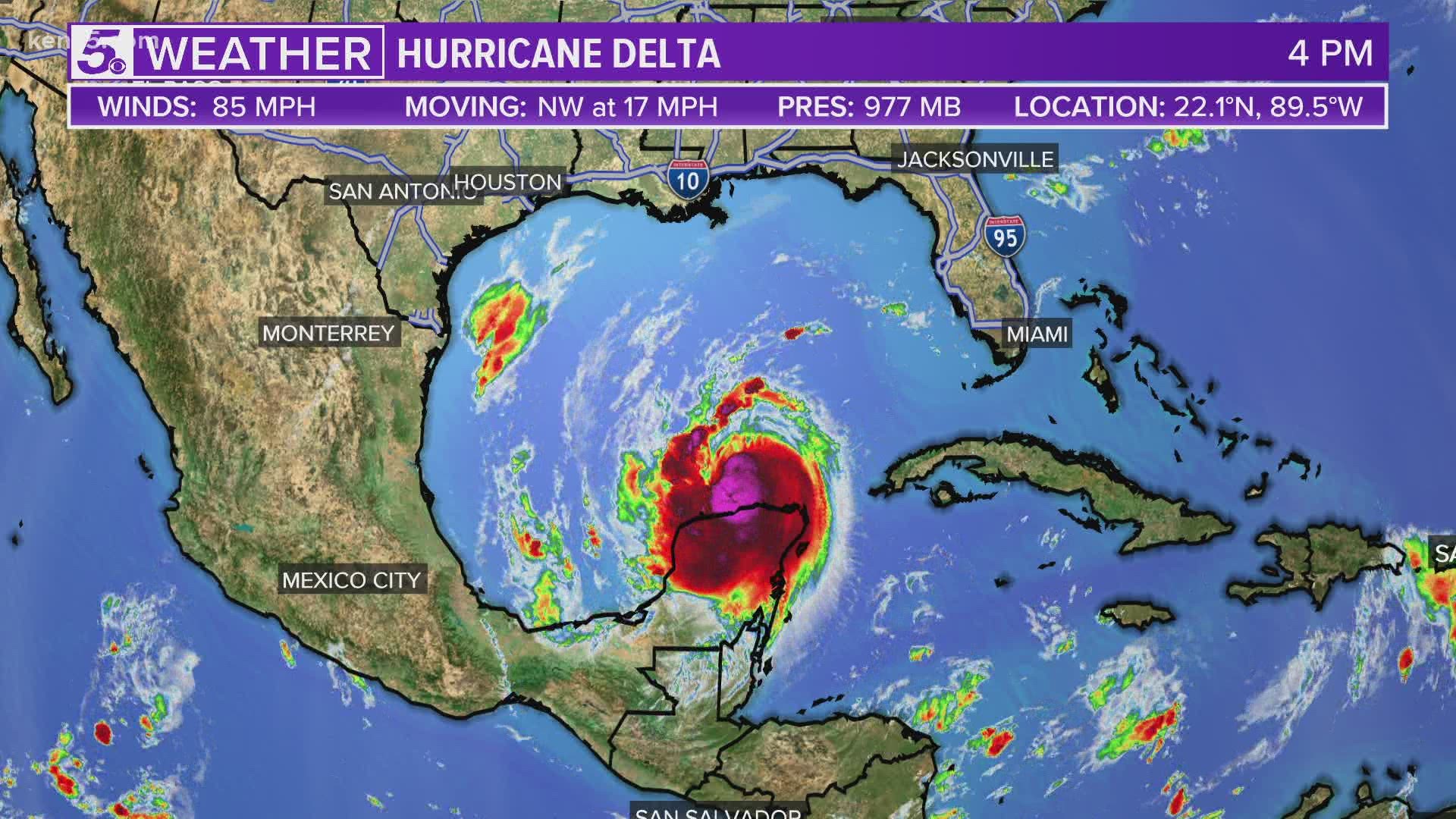 Hurricane Delta has made its way to the Gulf of Mexico and is expected to gain some of its strength back before making landfall again later this week.