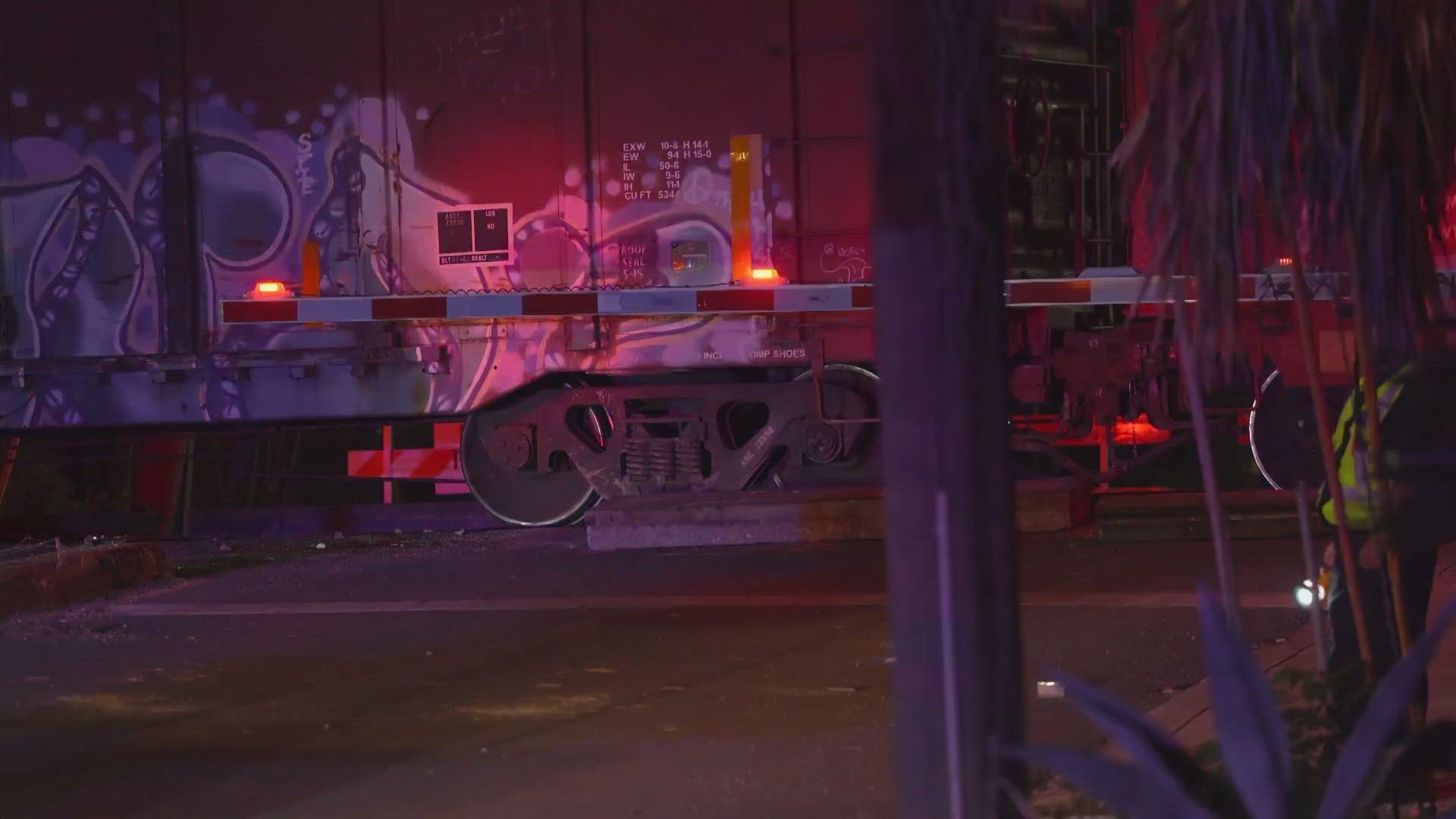 Police say the man was under the influence of something when he was hit by a train early Friday morning.