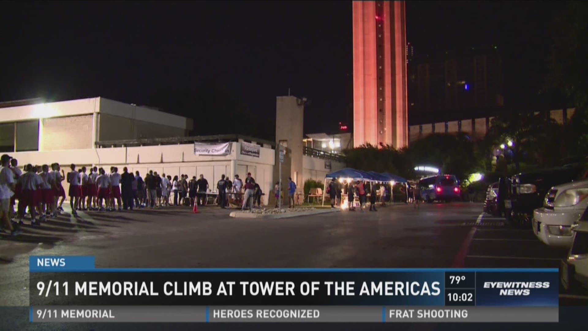 9/11 memorial climb at Tower of the Americas