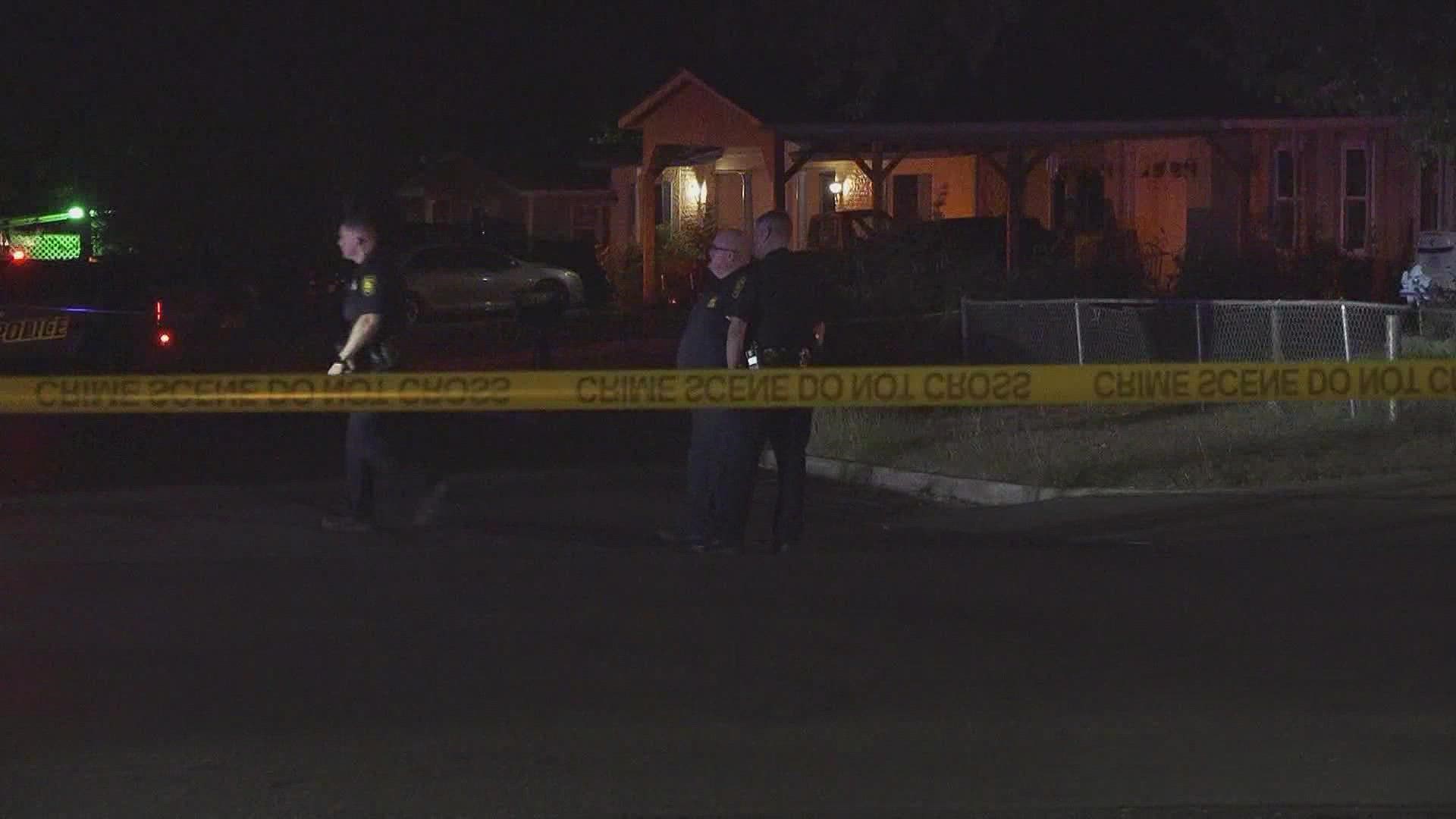Shots were fired after a fight broke out at a party outside of a home.