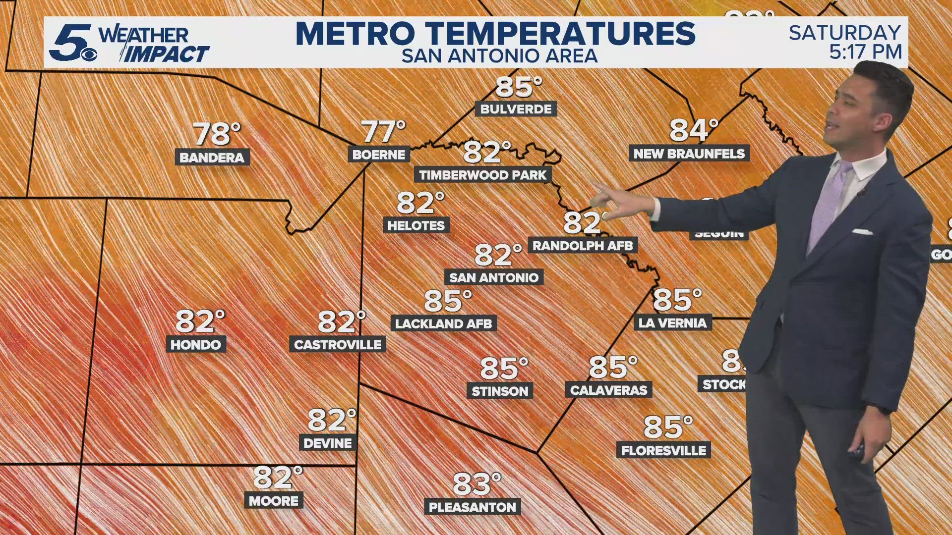 Cloudy and humid first weekend of Fiesta | KENS 5 Weather Impact ...