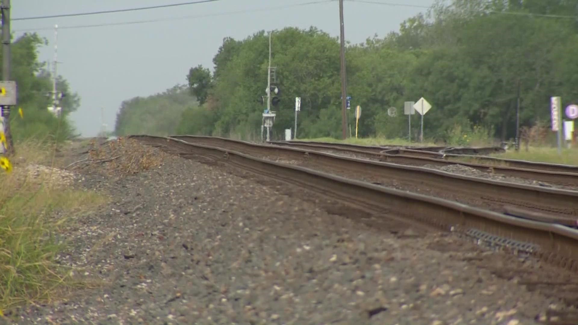 Officials tell us the woman's leg got caught under the train's wheel and got cut off.