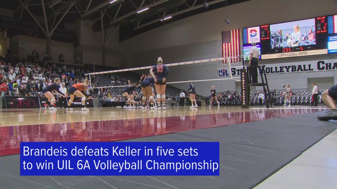 WATCH: Brandeis volleyballs wins UIL 6A championship
