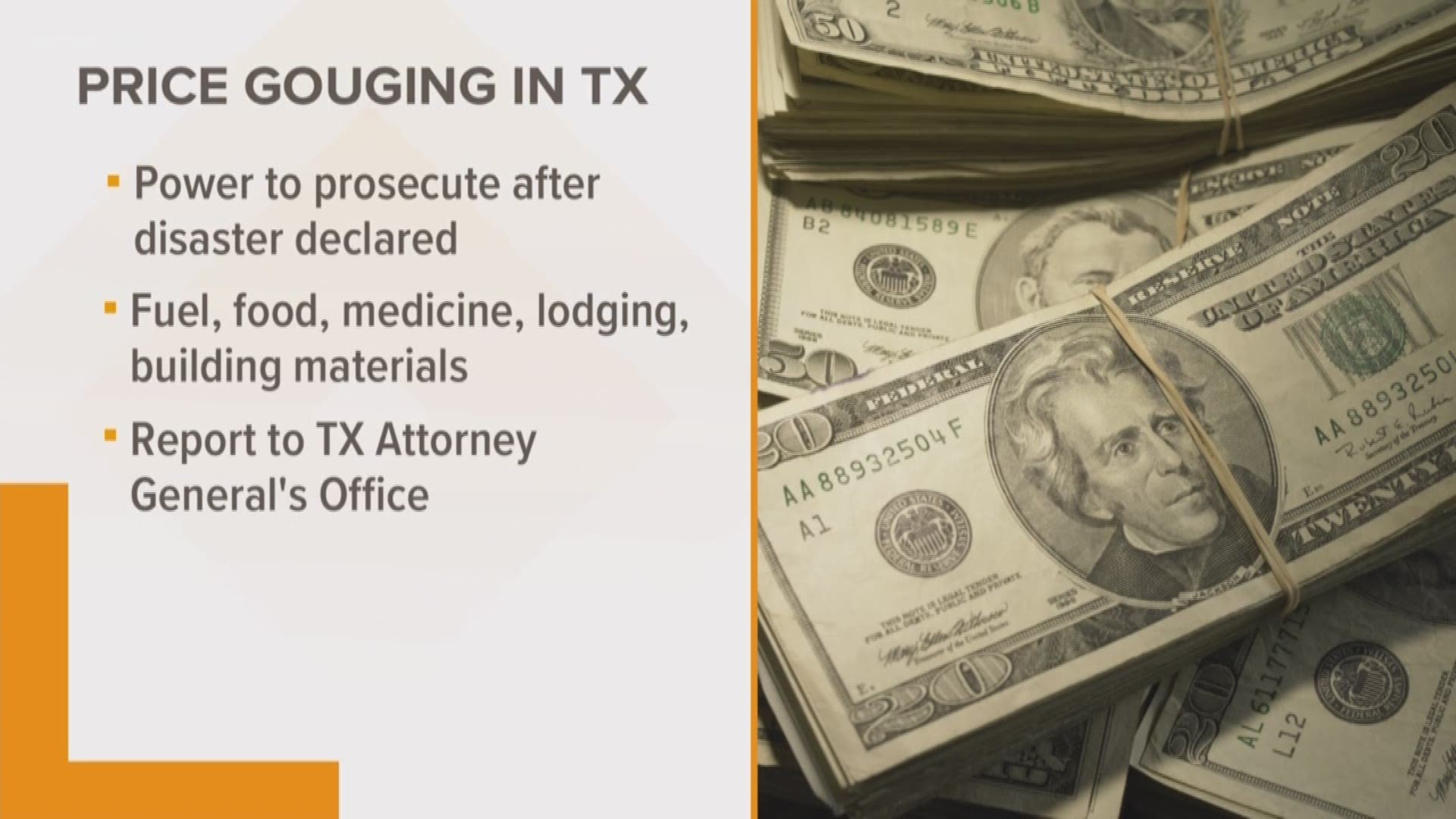 Reporting price gouging