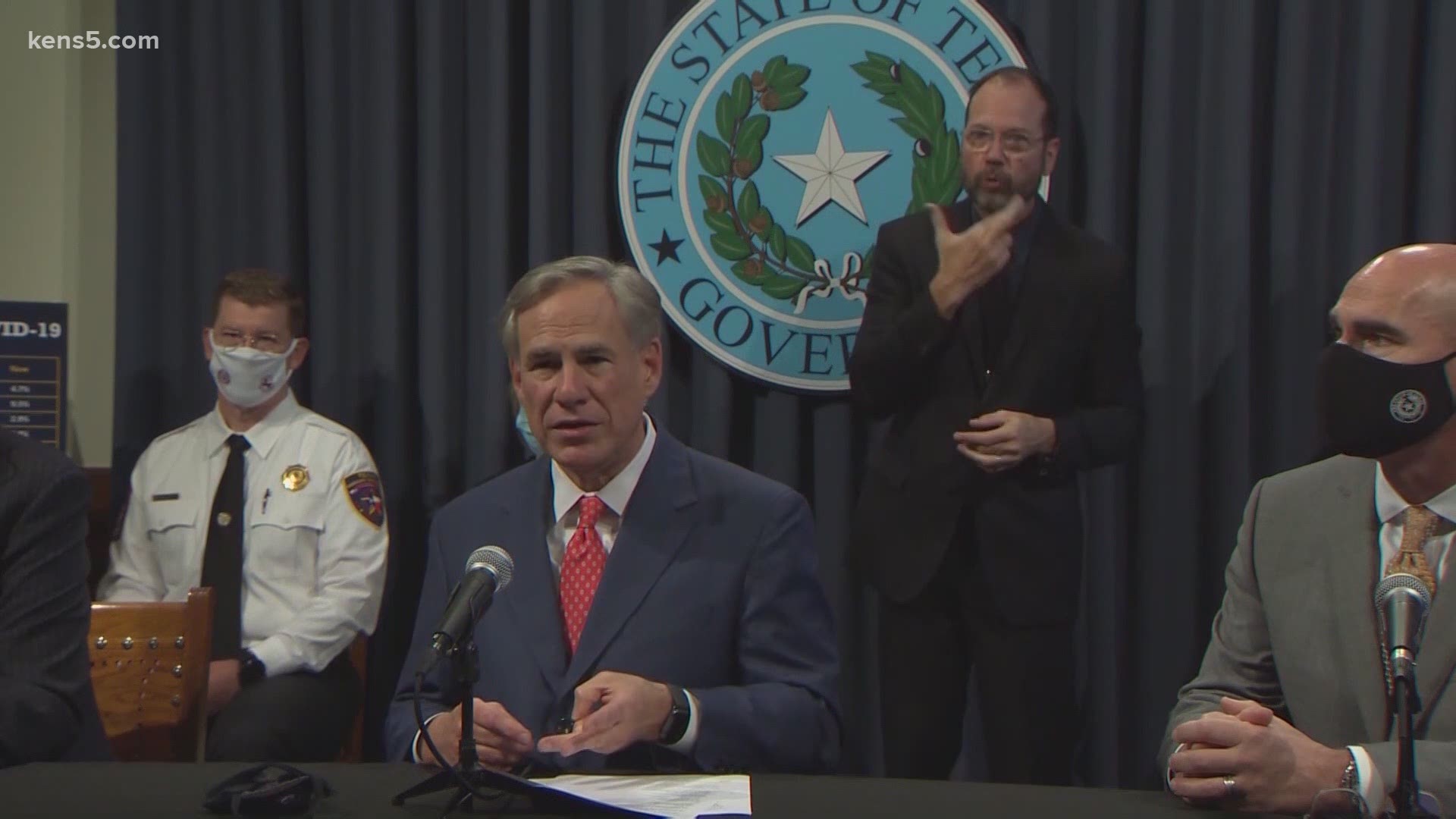 The governor said 19 of the 22 hospital regions in Texas will be allowed to reopen at 75% capacity.