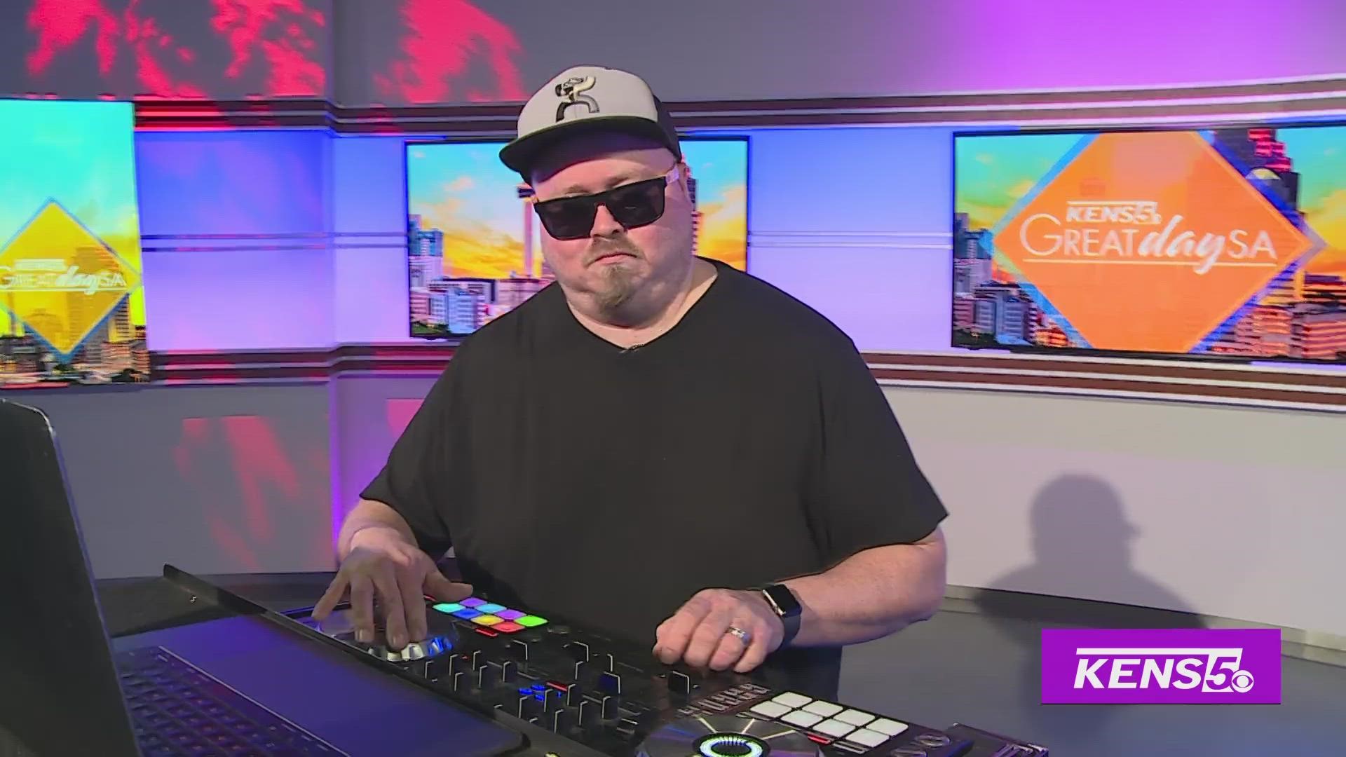 Official Spurs DJ, Deejay Quake, stops by the studio for National DJ Day to teach Roma how to spin.