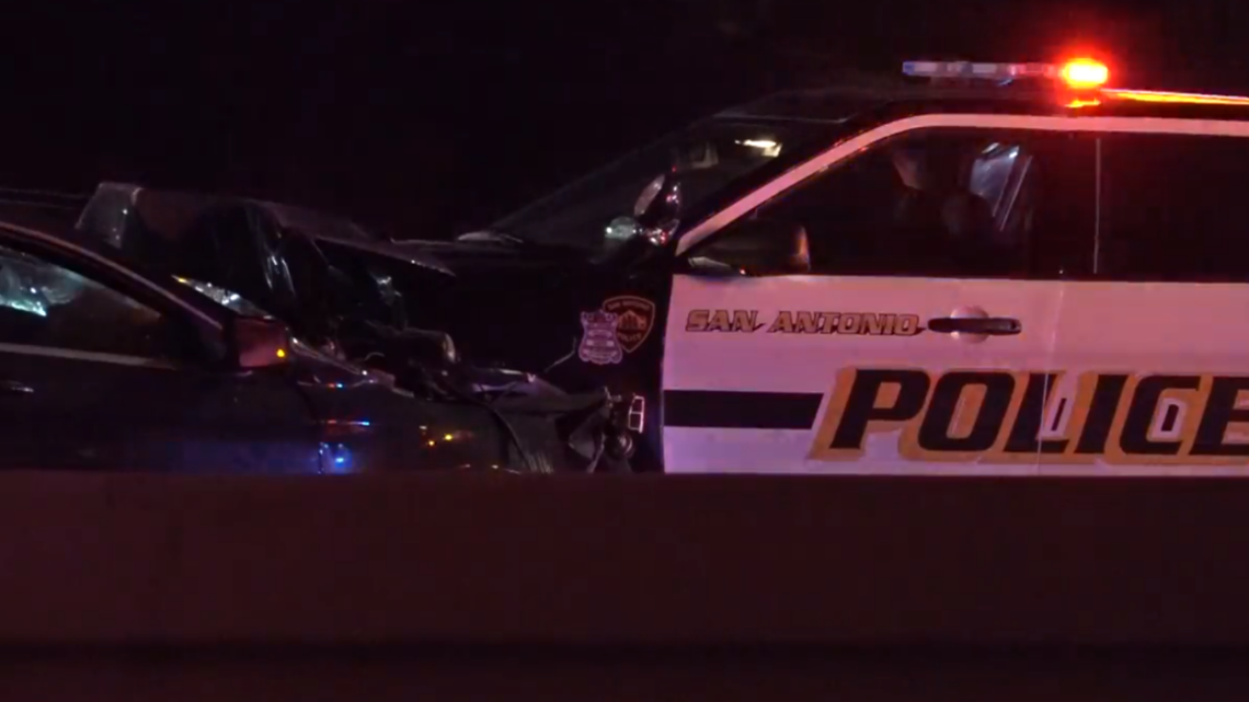 Police: Driver crashes into SAPD vehicle while officers are assisting ...