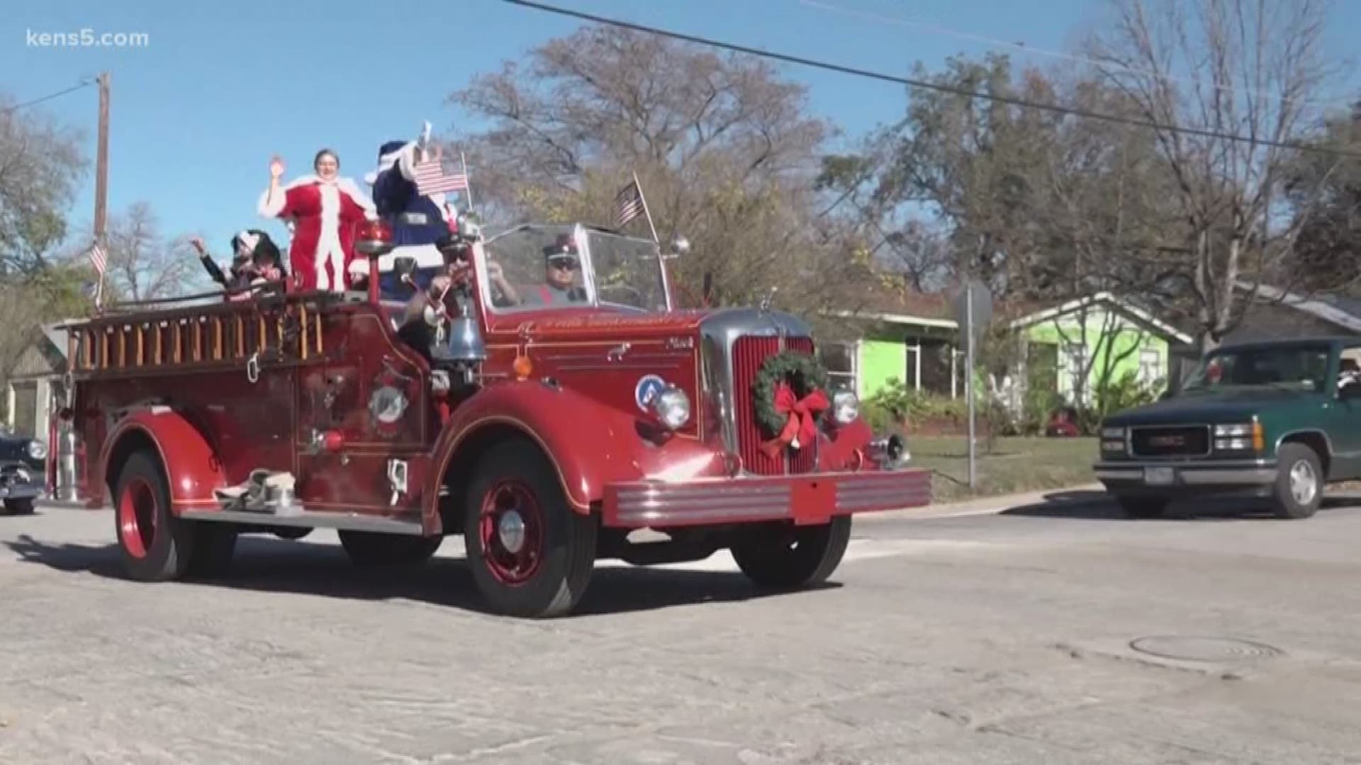 The 16th Annual Balcones Heights Blue Santa Parade made its way across town Saturday.
