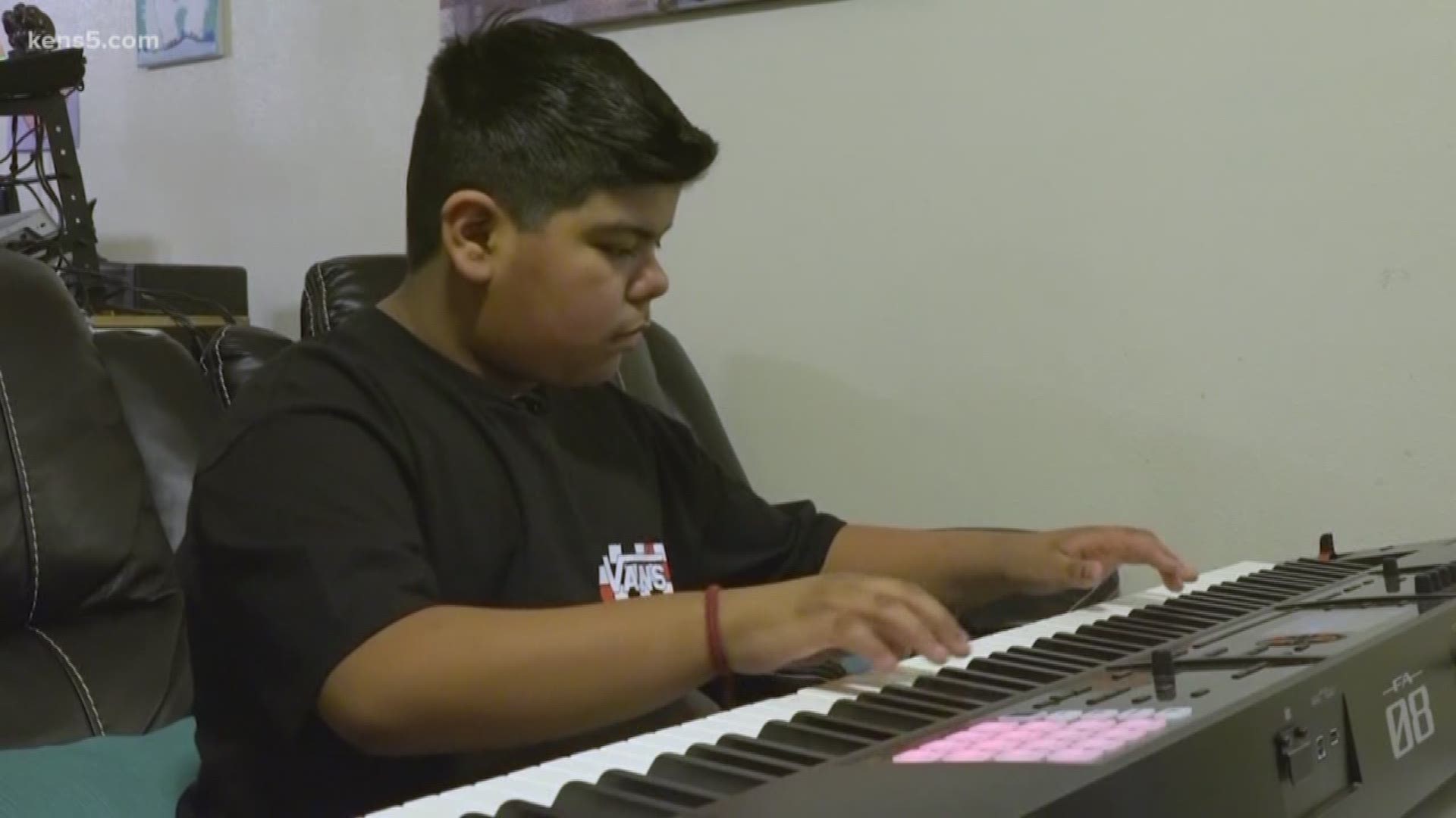 Music isn't something you hear. It's something you feel. It's why 11-year-old Abram Estrada can't sit still. The beats in his head first materialized when he was four years old.