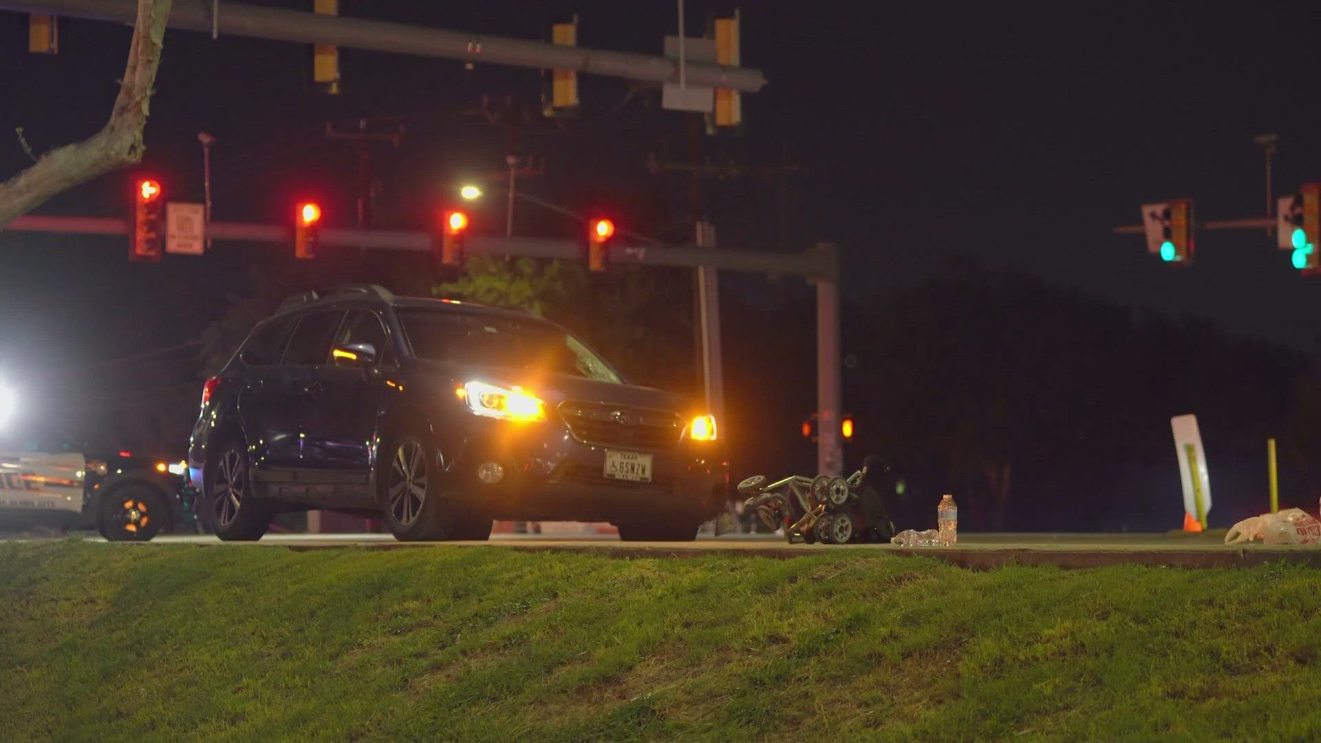 It happened at around 9:30 p.m. on Northwest Military across from Hardberger Park.