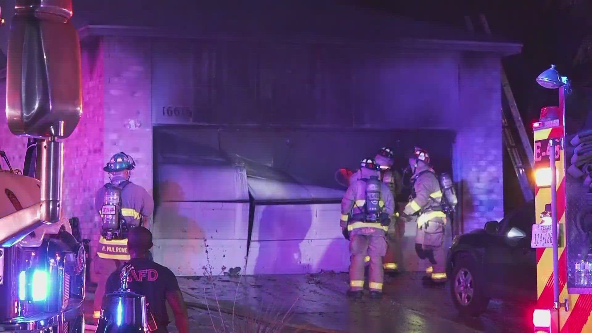 The fire started around 3 a.m. in a home on Winding Oak Drive near Birch Tree Street.