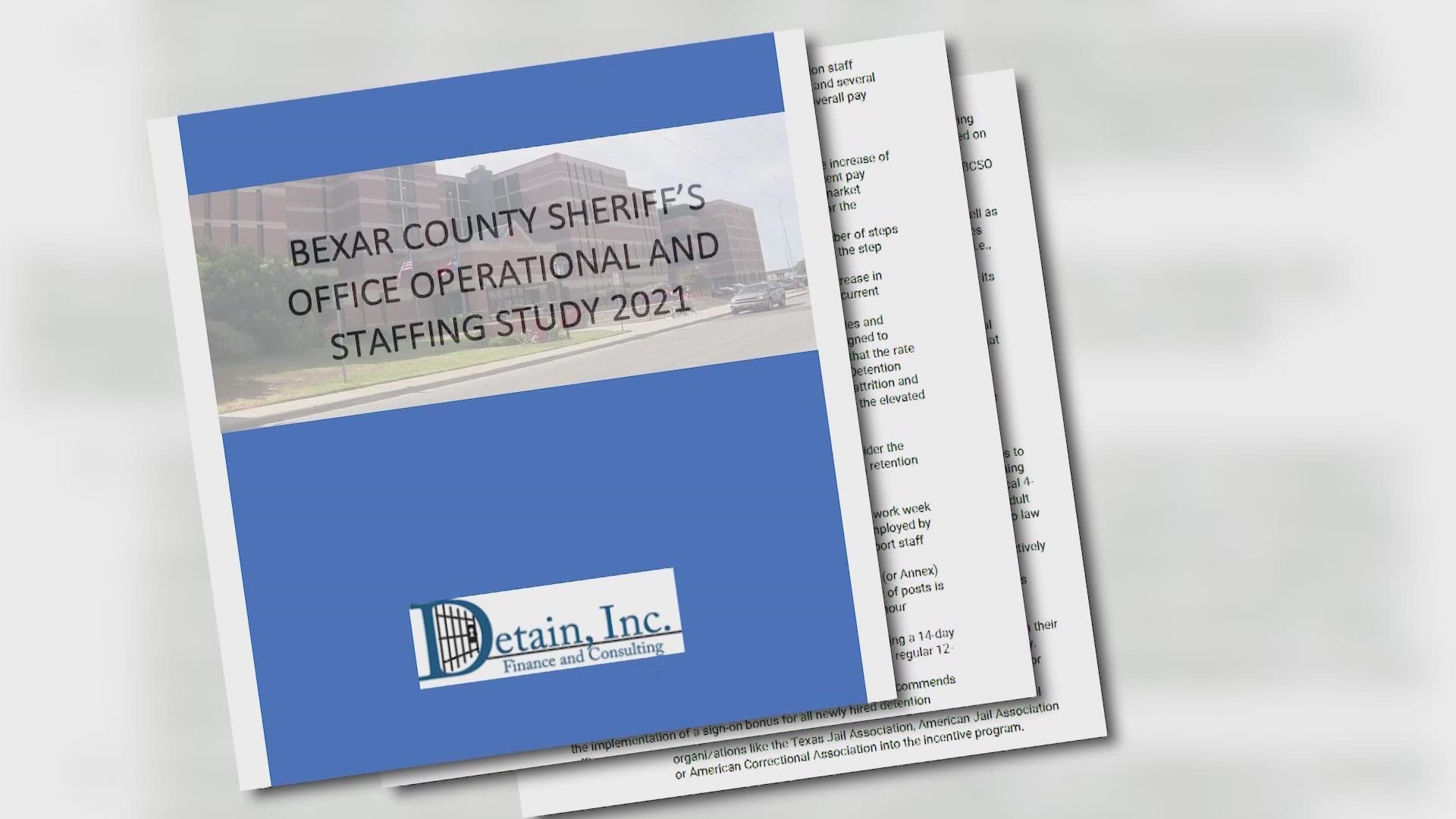 The Bexar County Sheriff's Office sent the report, which displays many of the problems we're reported on in the past.