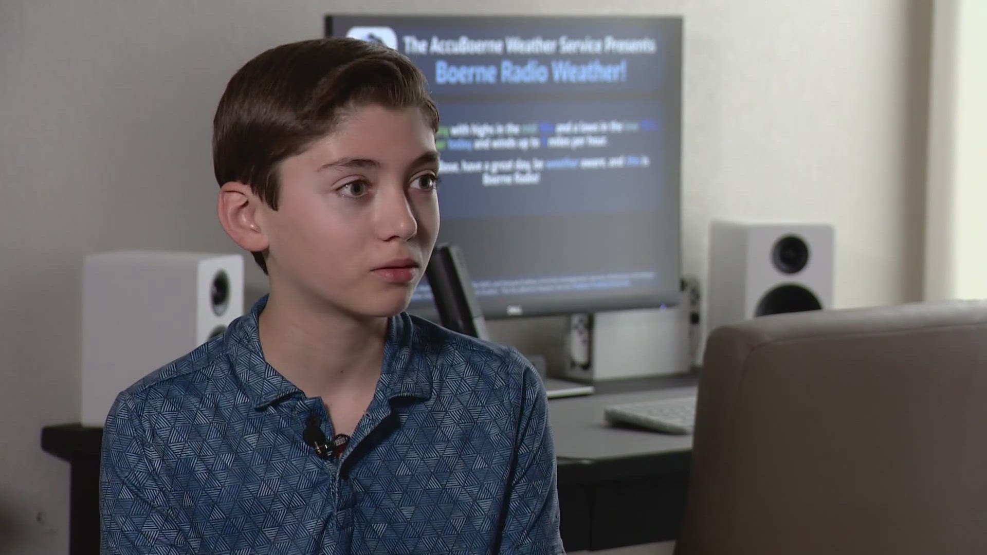 Weather Chief Bill Taylor sat down with 12-year-old who shares a love for meteorology