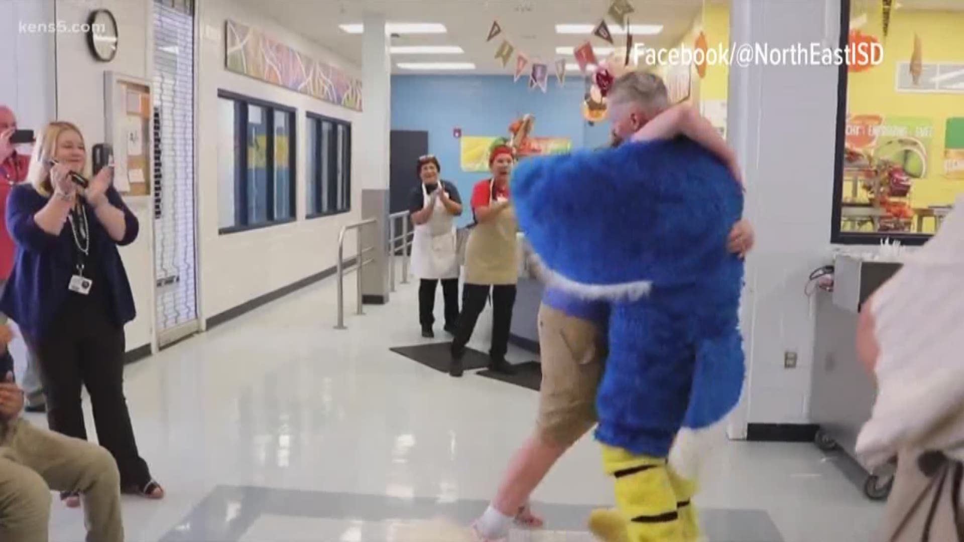 Nimitz Middle School set up a special surprise for one of its students; a surprise he won't soon forget.