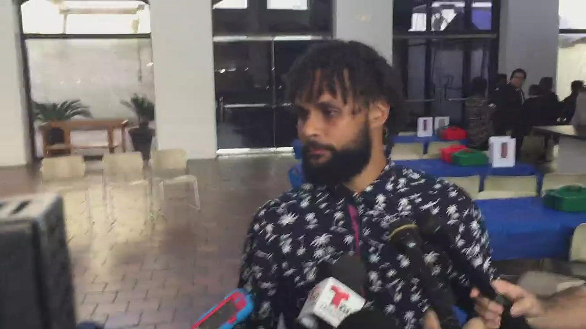 Patty Mills on racial taunting during Sunday's game in Cleveland