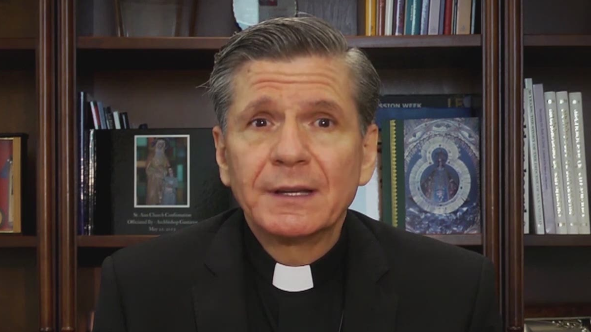 San Antonio Archbishop Gustavo García-Siller if keeping churches closed for now, citing public health.