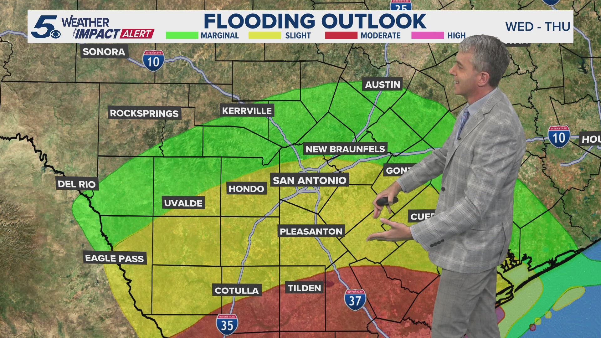 Storms expected over next few days, some hail possible | KENS 5 Weather ...