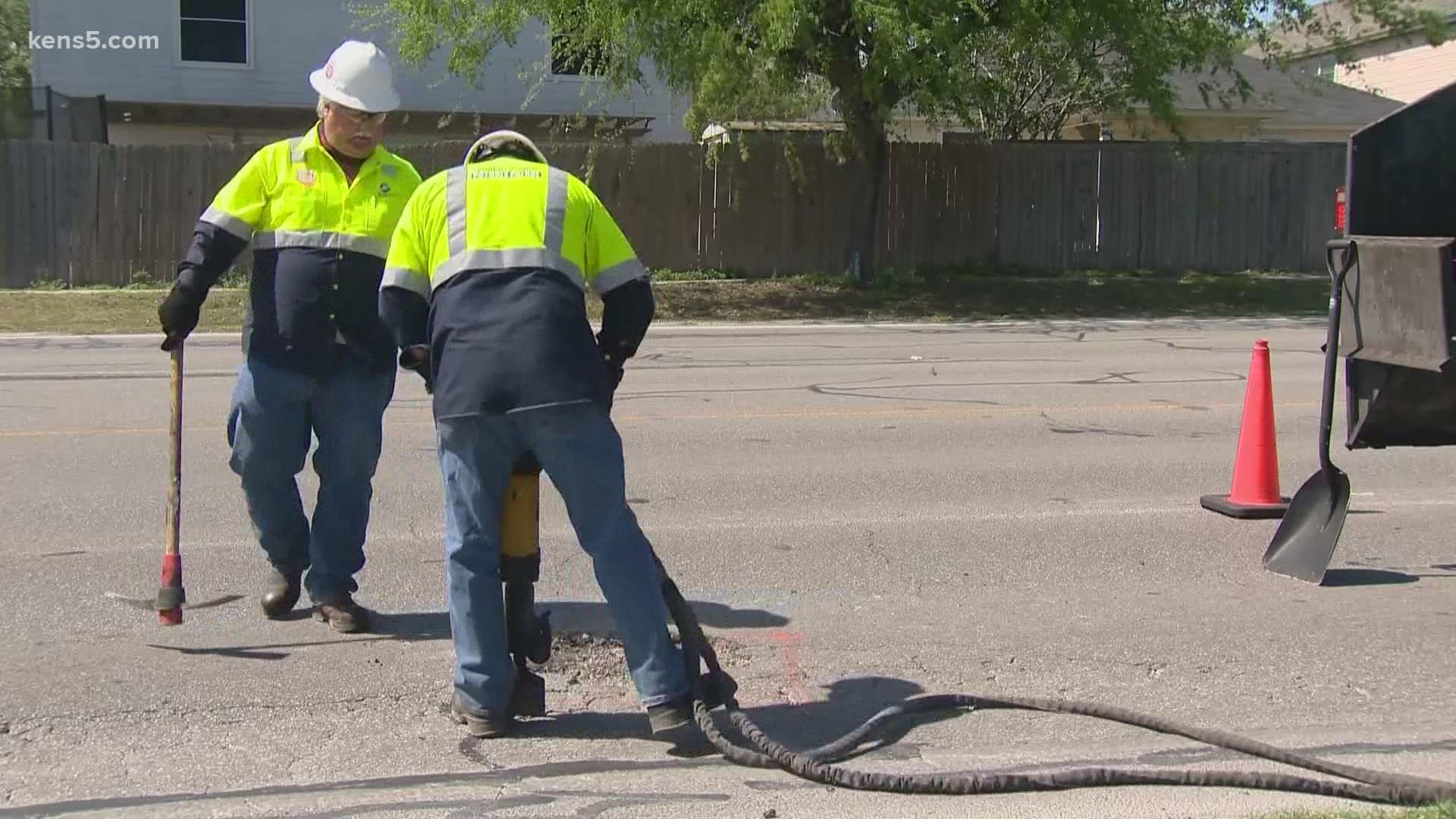 Call 311 to report potholes in your neighborhood, and Public Works has committed to fix it within two days. They want to fill 8,000 by the end of April.