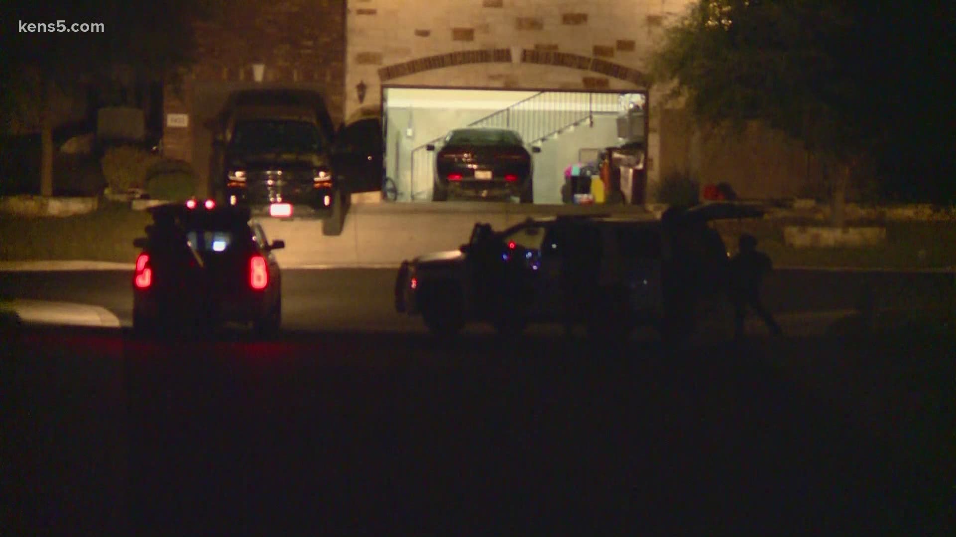 The suspect allegedly shot a woman inside a San Antonio home several times during a domestic argument.