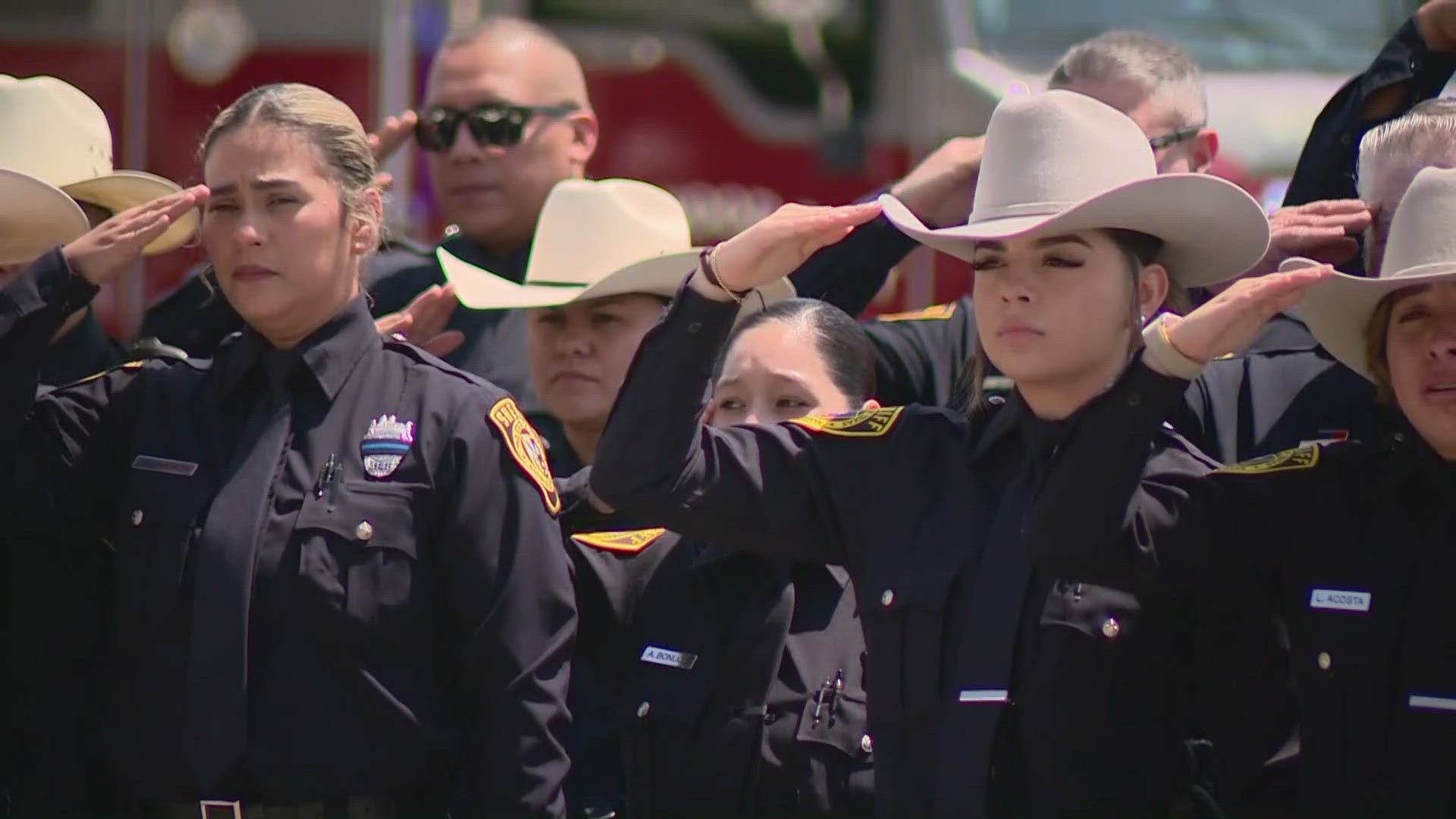 Funeral services were held today for BCSO Deputy Meredith Portillo, with the community and law enforcement gathering at Cornerstone Church.