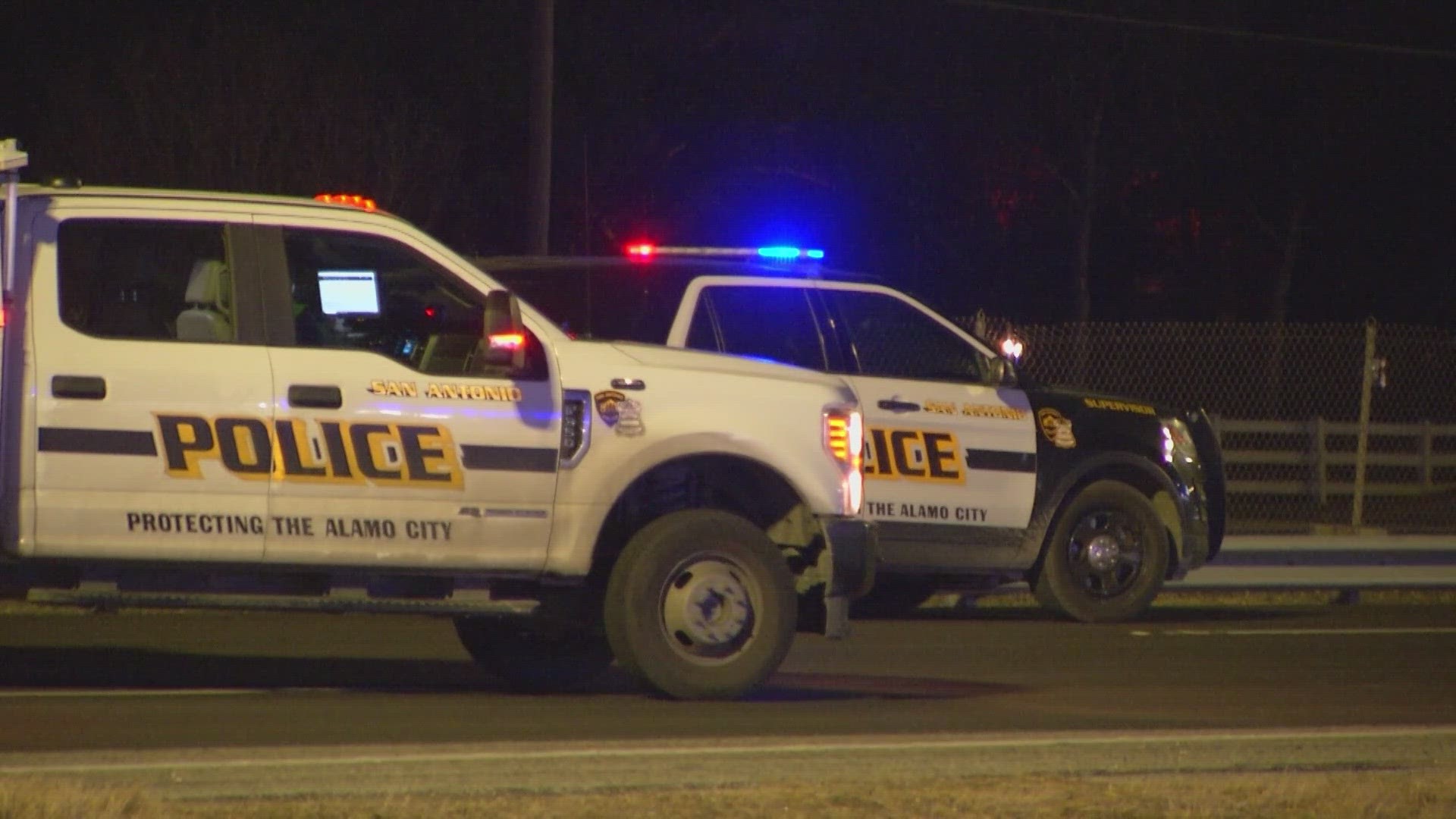 The pedestrian was pronounced dead at the scene on the west side of town.