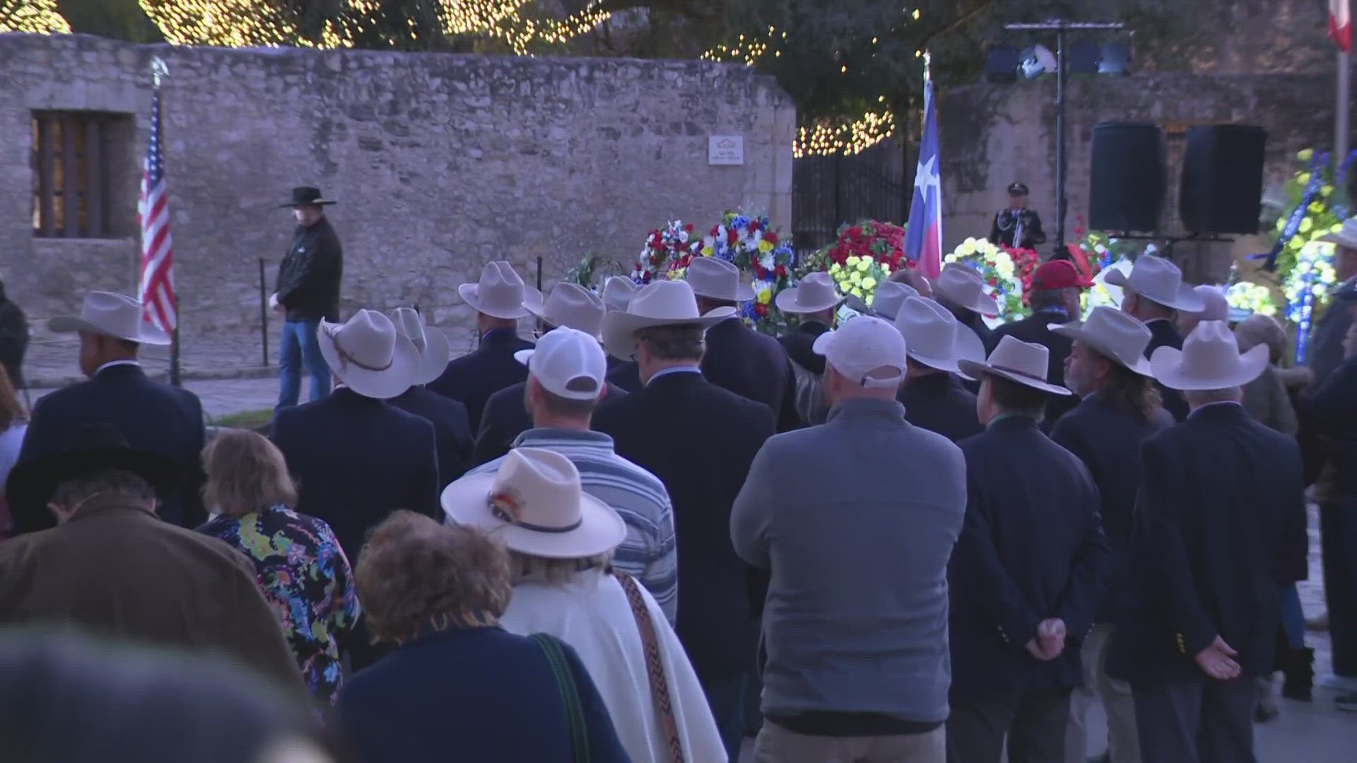 It's a significant milestone as it marks one year for each defender who died in the "Battle of the Alamo."