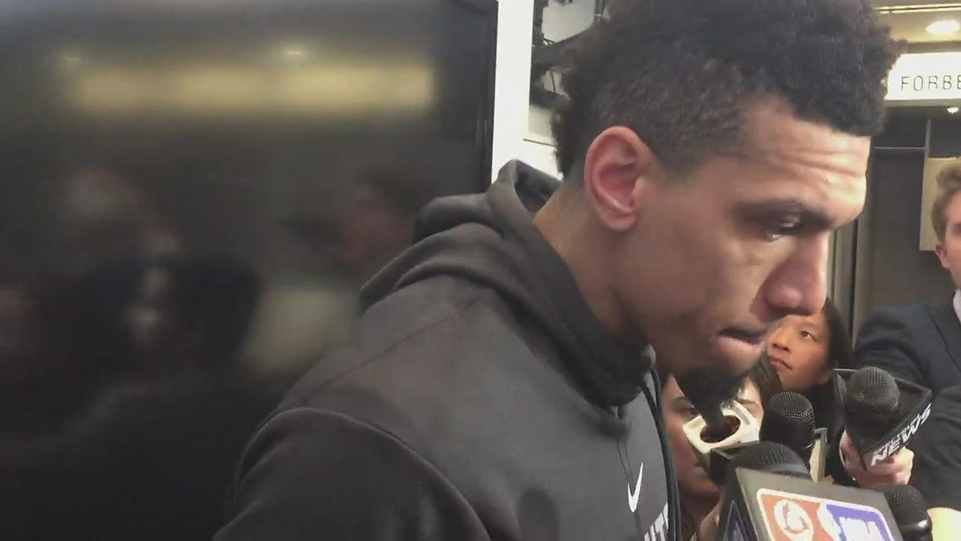 Danny Green talks about building momentum with Tuesday's win over New Orleans