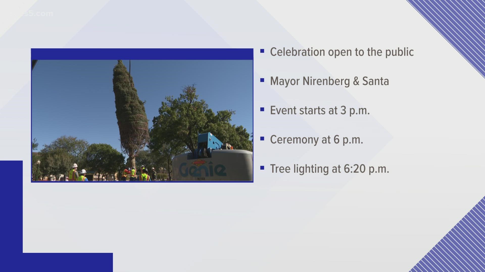 The celebration will be taking place at Travis Park. The event starts at 3 p.m. and the ceremony at 6 p.m.