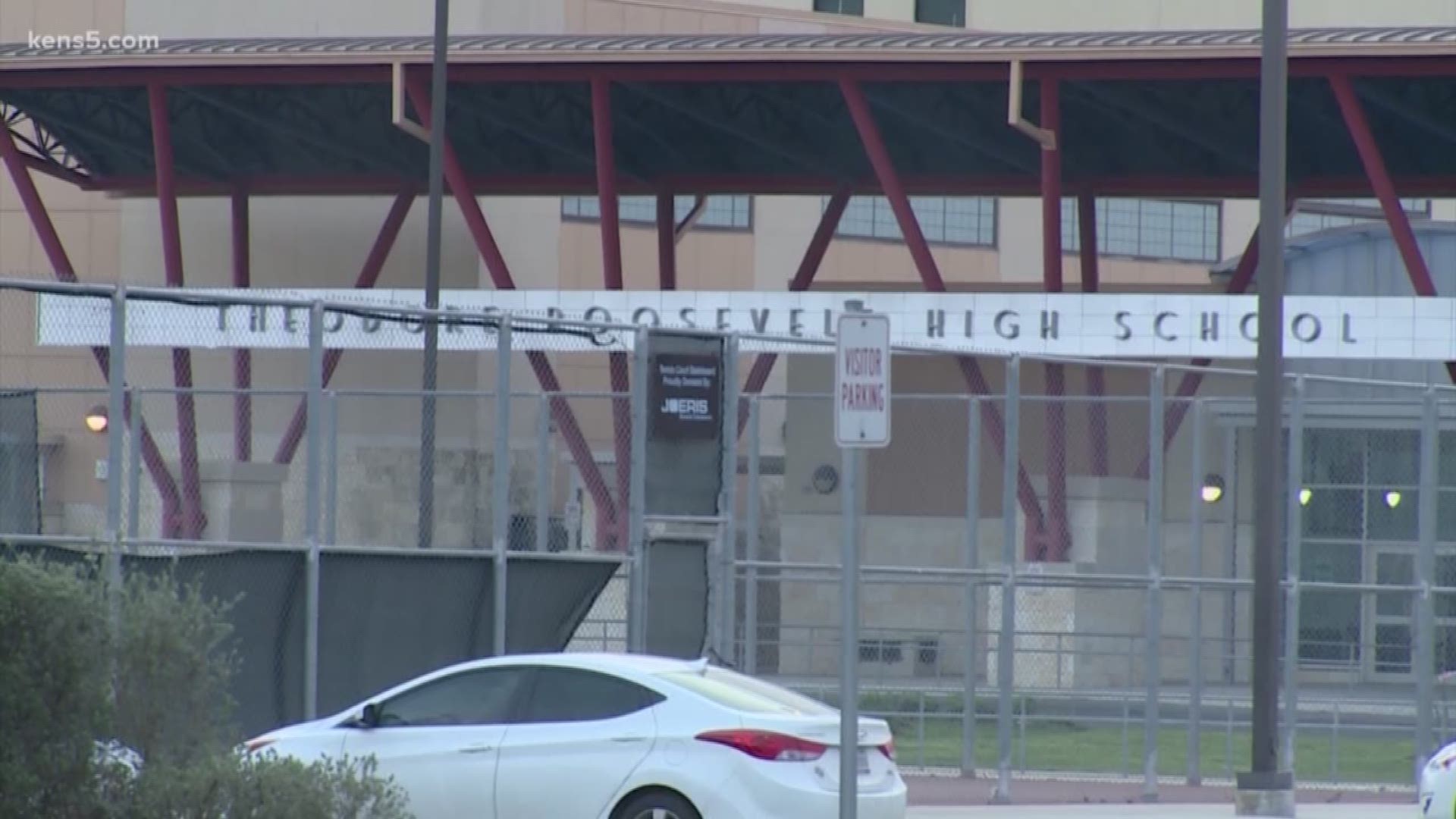 The school was placed on lockdown Tuesday following a report of a gun on the high school campus.