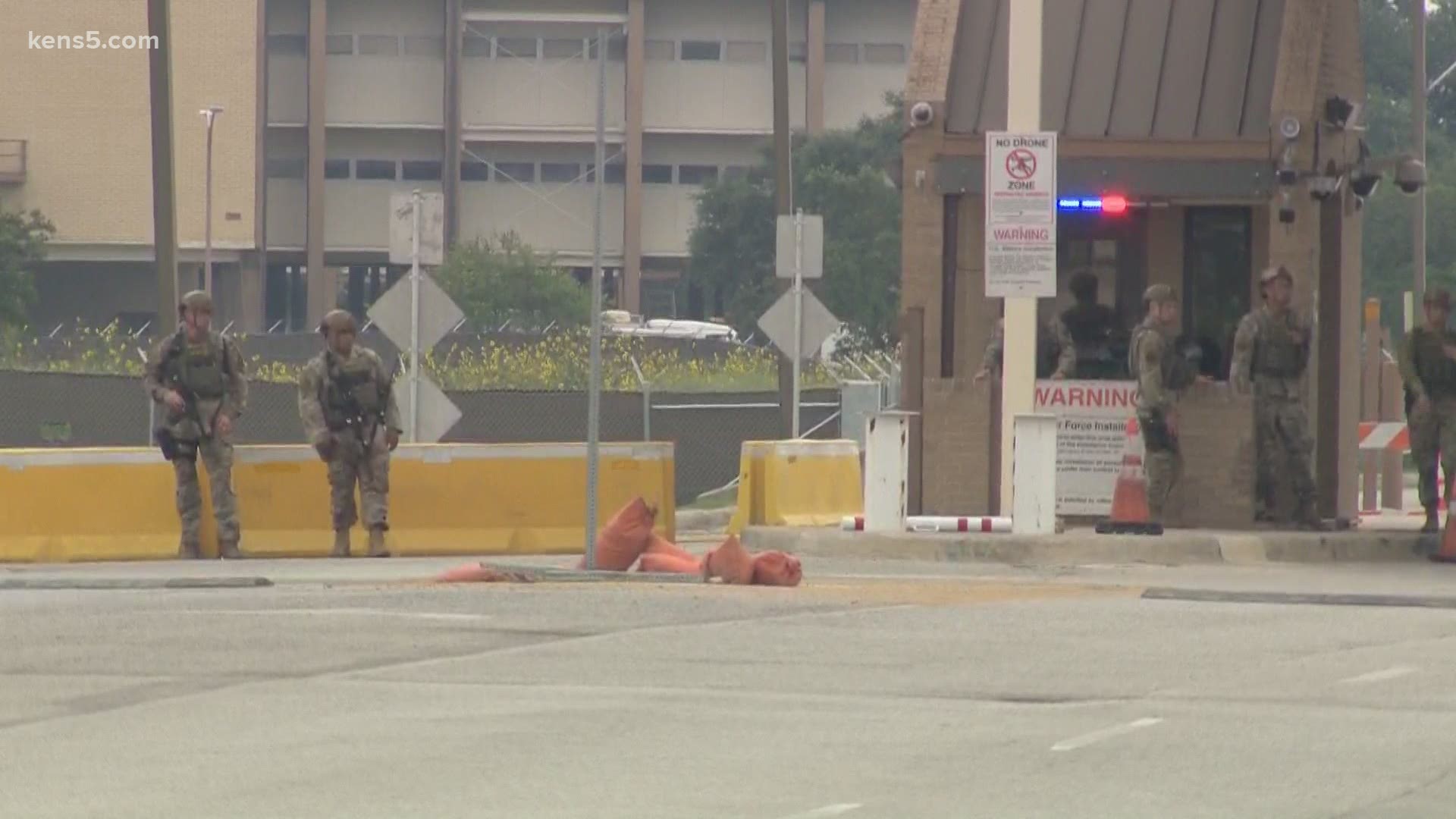 Military personnel and law enforcement are investigating if shots were even fired.