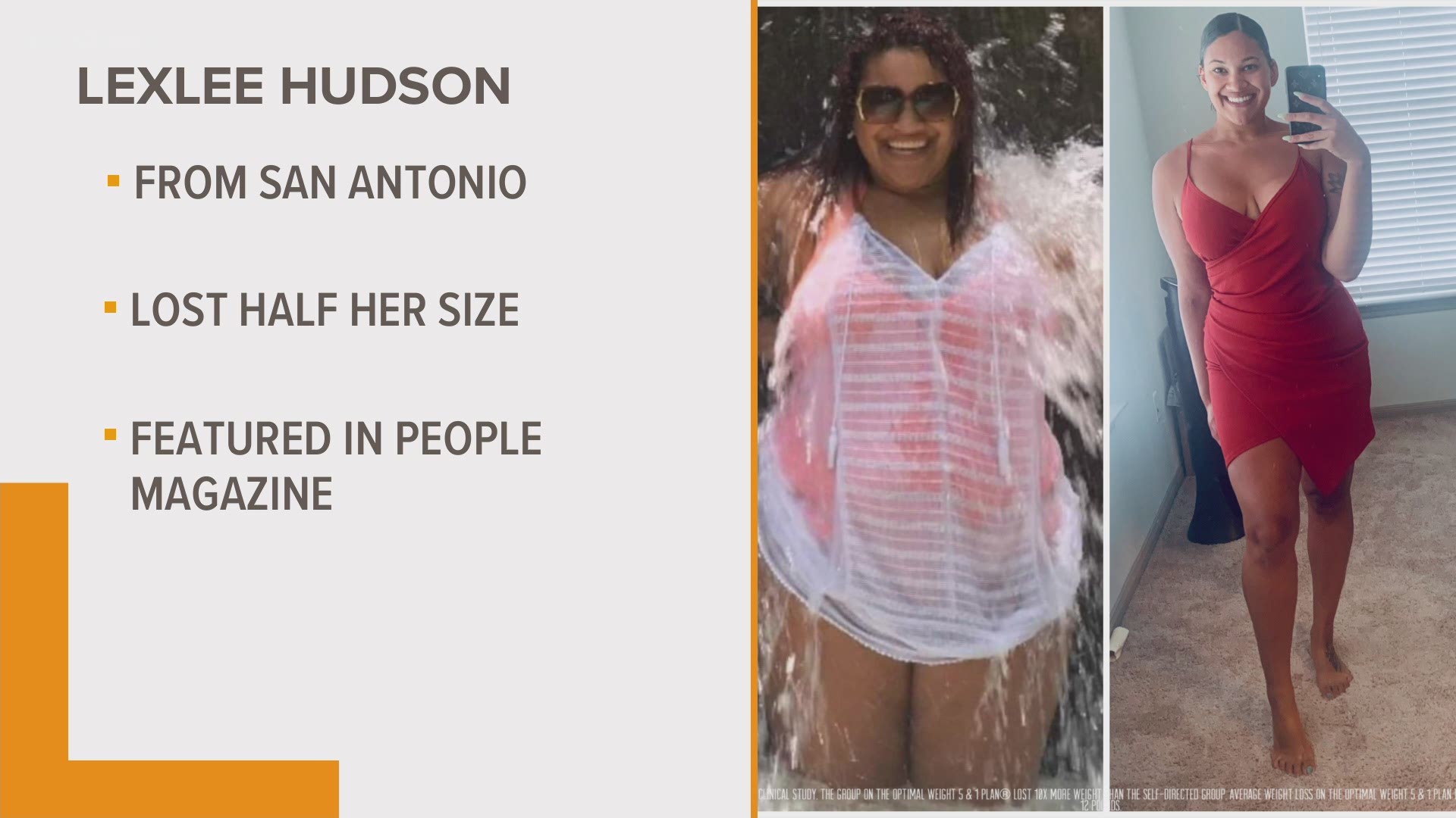 People magazine featured Lexlee Hudson in their annual "Half Their Size" issue. The now 25-year-old shared some inspirational advice for others on a similar journey.
