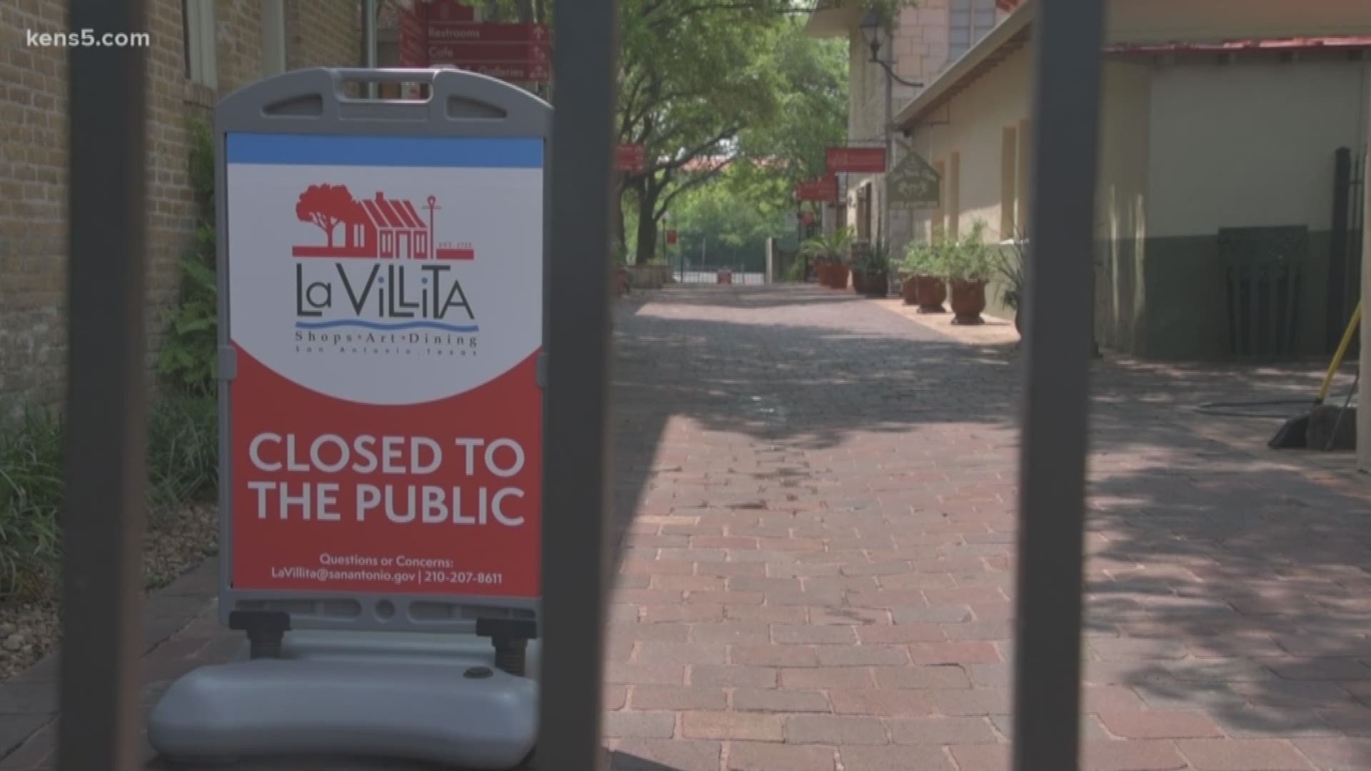 Just because La Villita is quiet today doesn't mean planning for the festival isn't carrying on.
