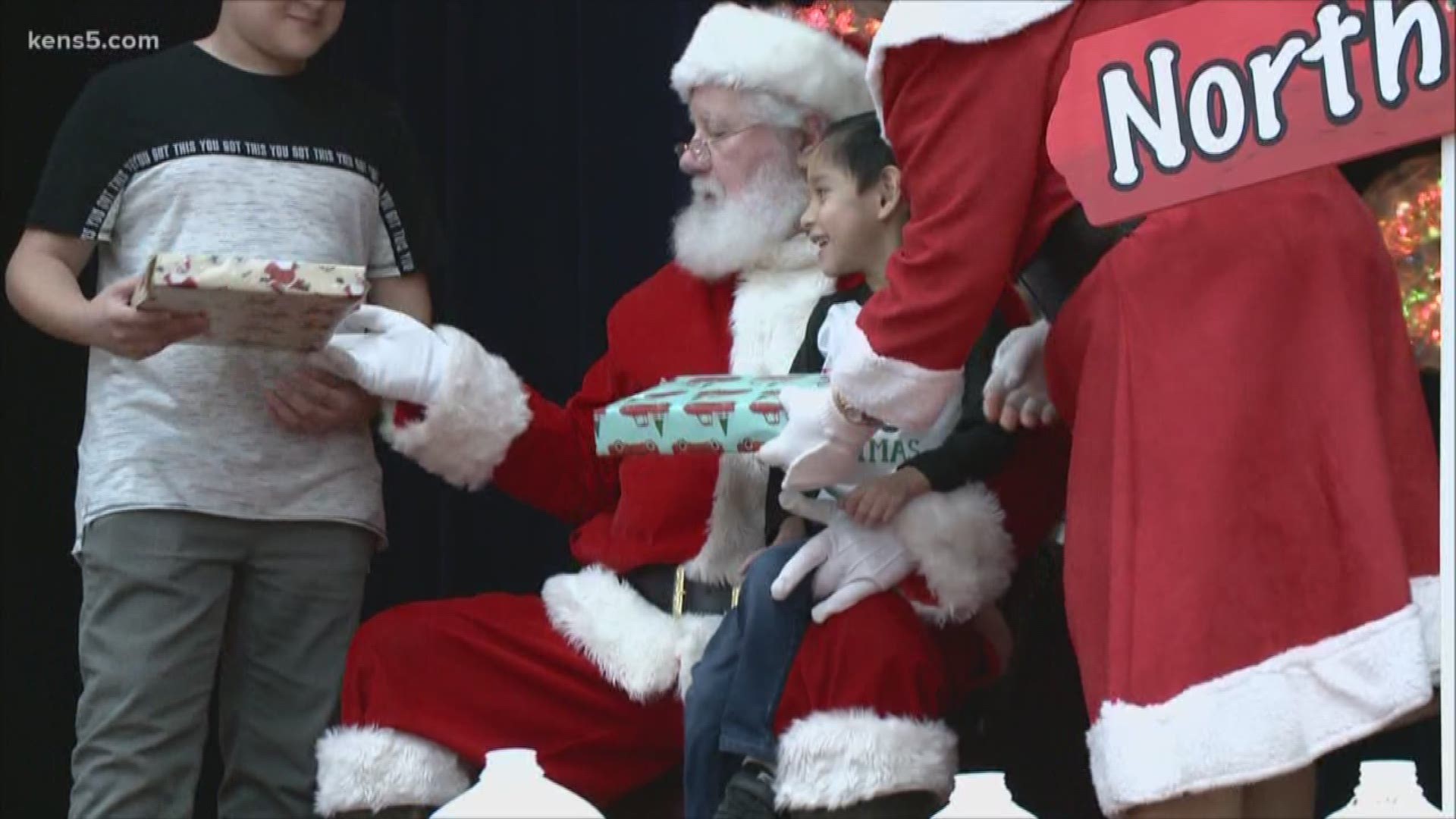 Hundreds of local kids were treated to quite the holiday party Sunday.
