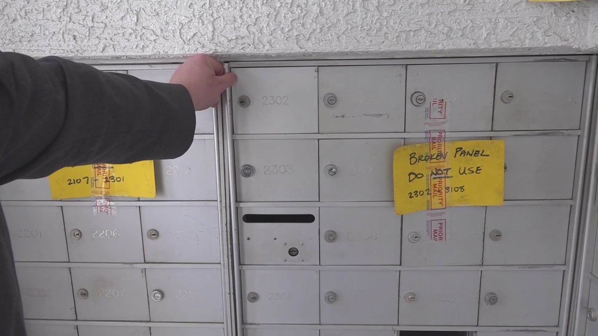 USPS said the Sorento Apartment's mail boxes had been broken several times in the last year. Management fixed them after KENS 5 started asking questions.