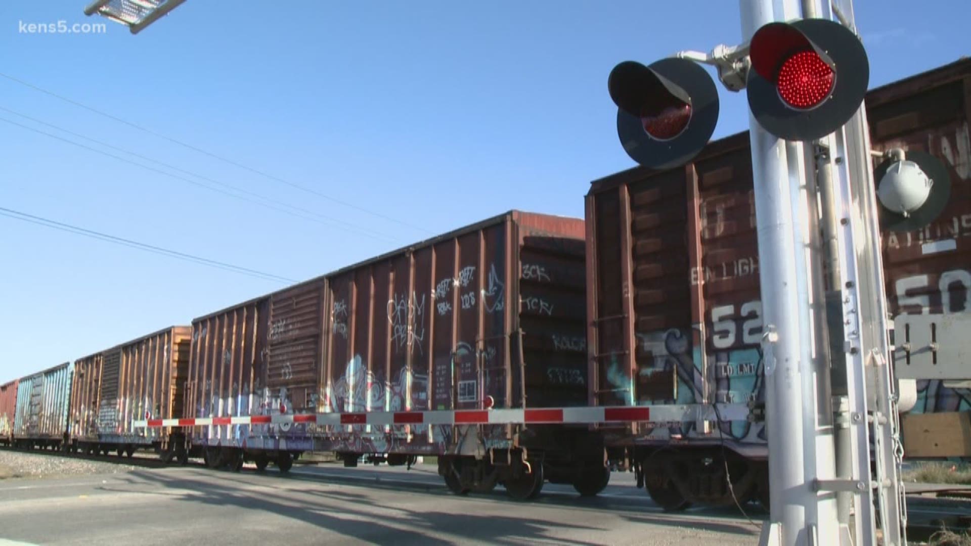 Trouble on the tracks. Drivers say a northeast San Antonio railroad crossing is a menace. They say trains stop on the tracks for nearly a half hour.