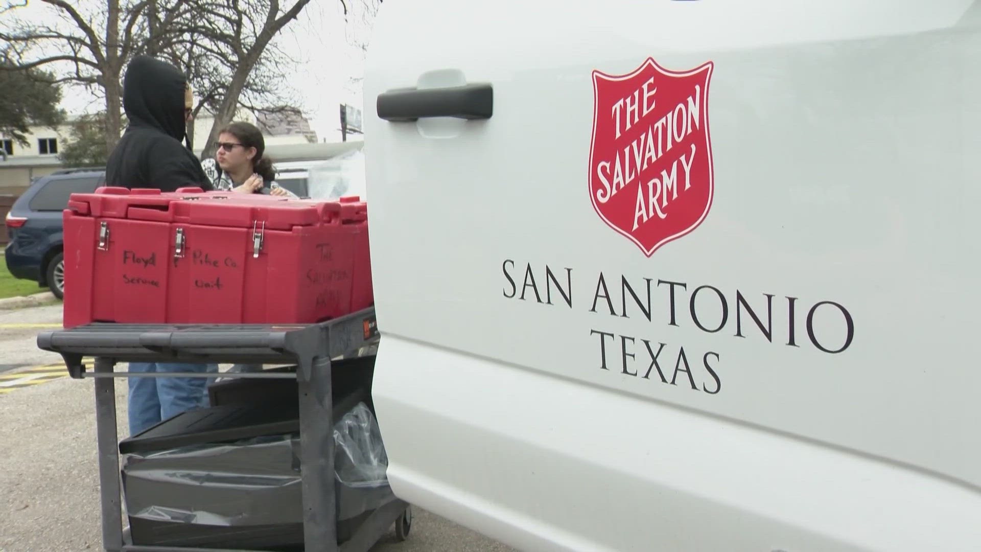 Volunteers will be delivering warm meals and blankets to warming centers over the next few days.