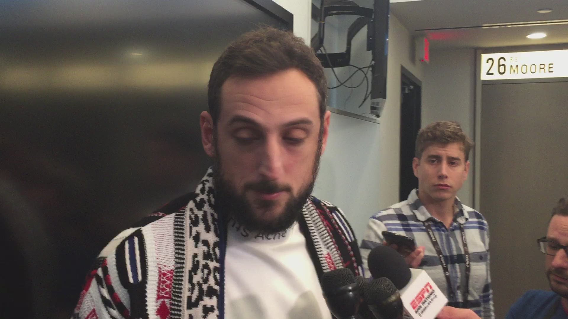 Spurs guard Marco Belinelli talks about the tough loss to the Bulls