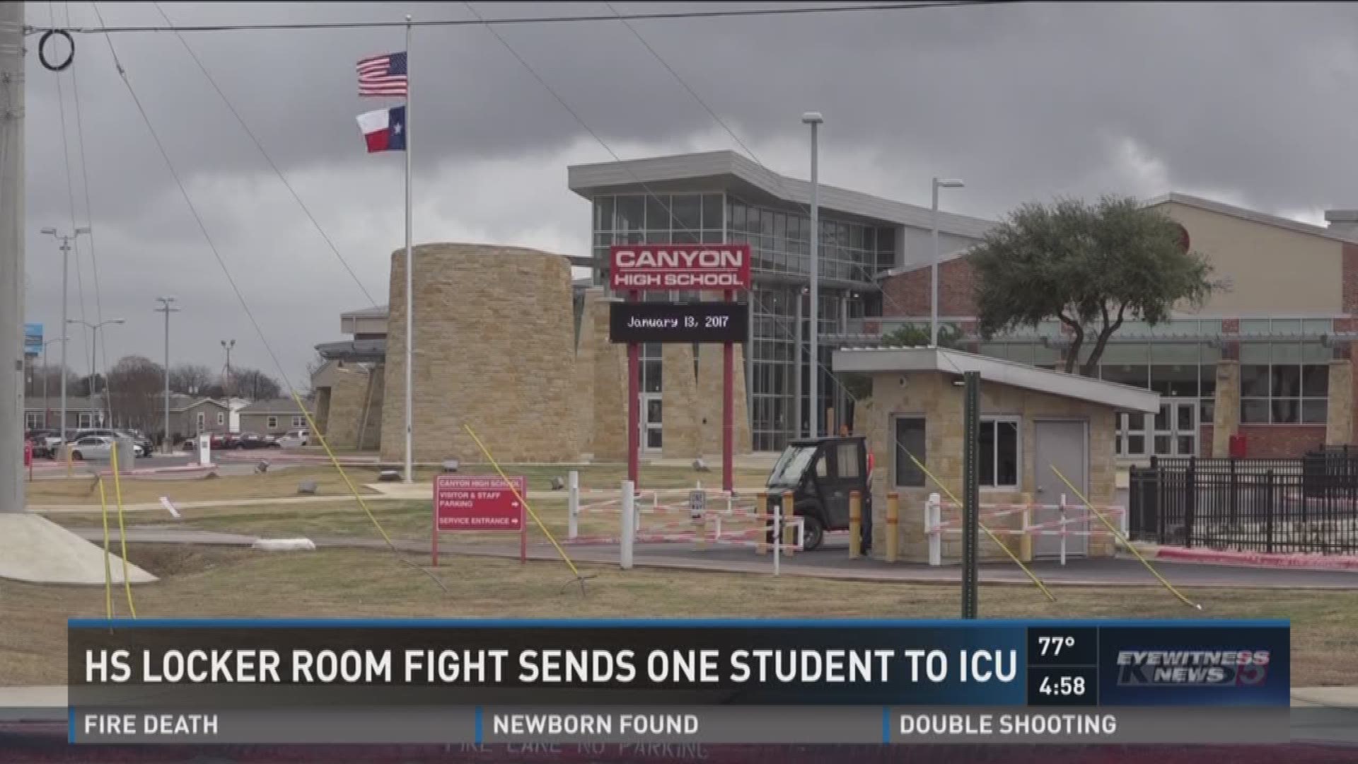 High school locker room fight sends student to ICU