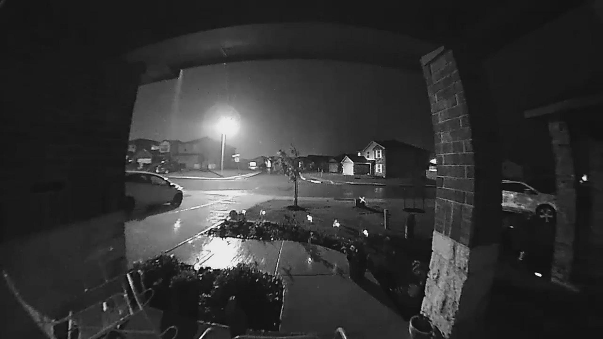 Doorbell camera caught this video in Texas. Credit: Bonnie Webber