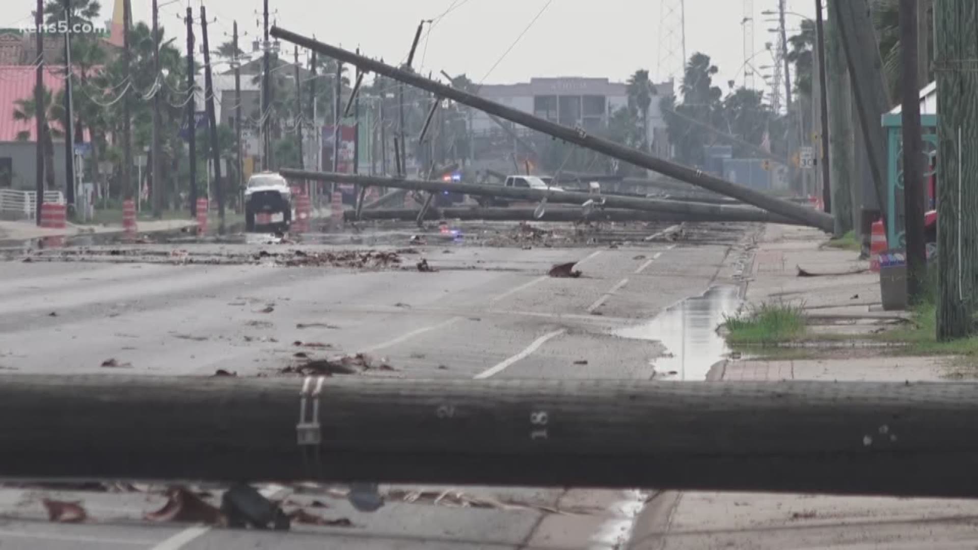 South Padre Island storm causes downed power lines, outages