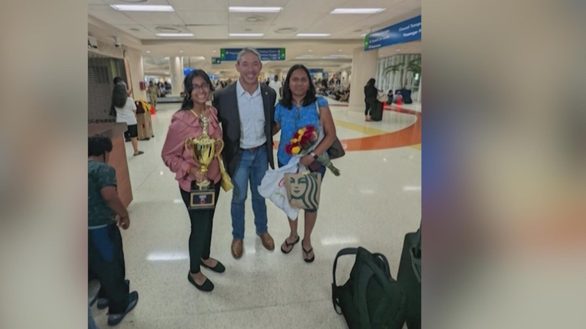 National spelling bee champion from San Antonio arrives home - Vimarsana News