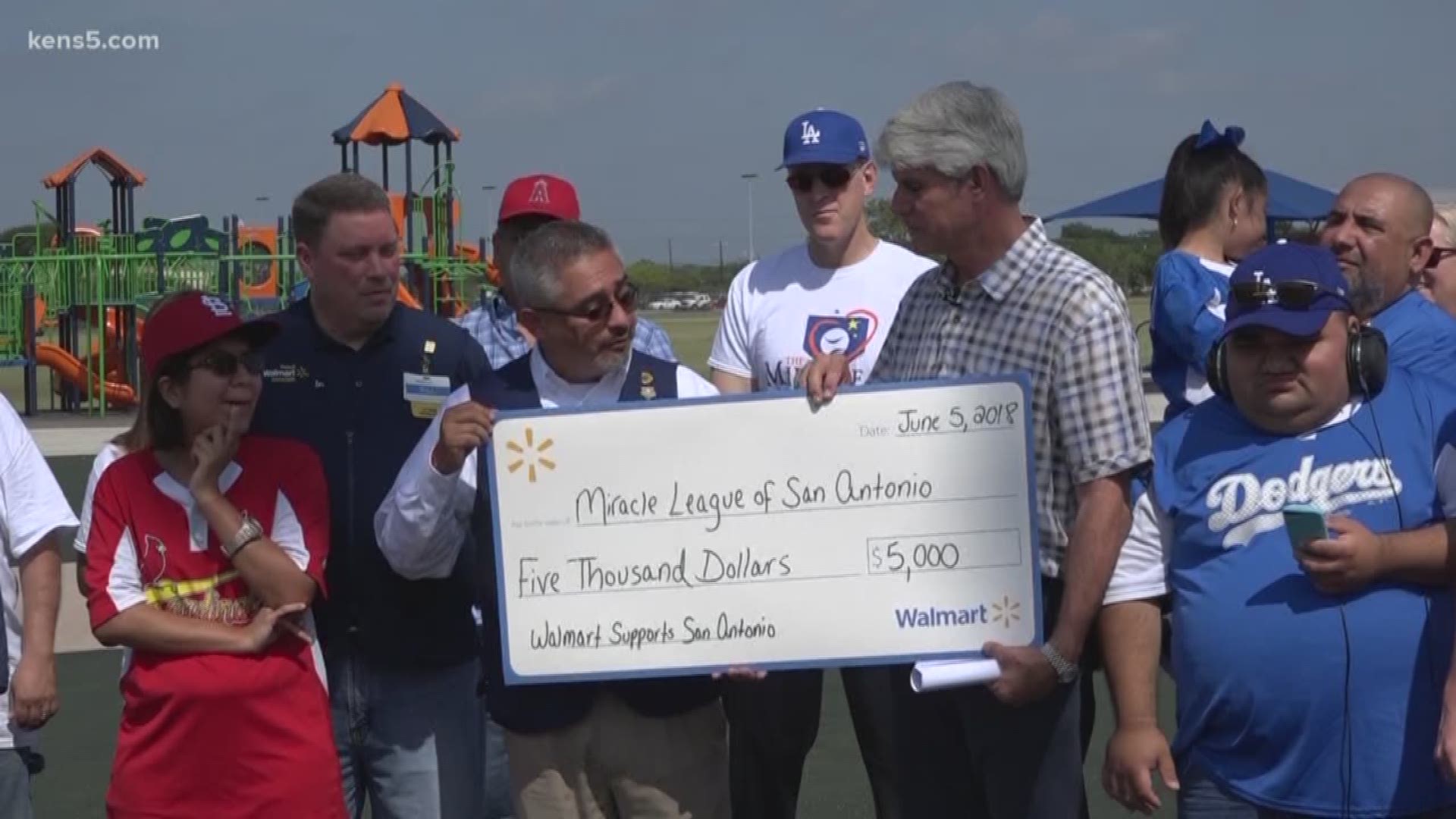 When word spread thieves stole thousands of dollars' worth of equipment the community came together to show their support for the miracle league of San Antonio. Eyewitness News reporter Adi Guajardo shows us how.