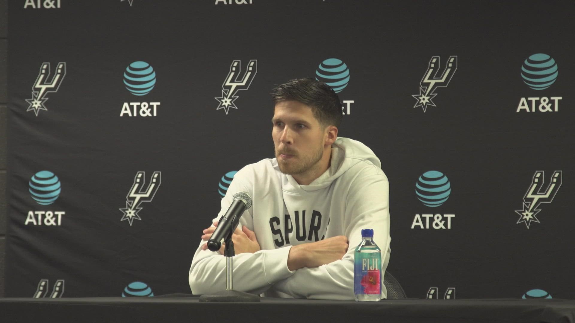 McDermott talked about the randomness of the Spurs' offense, and broke down his style of play.
