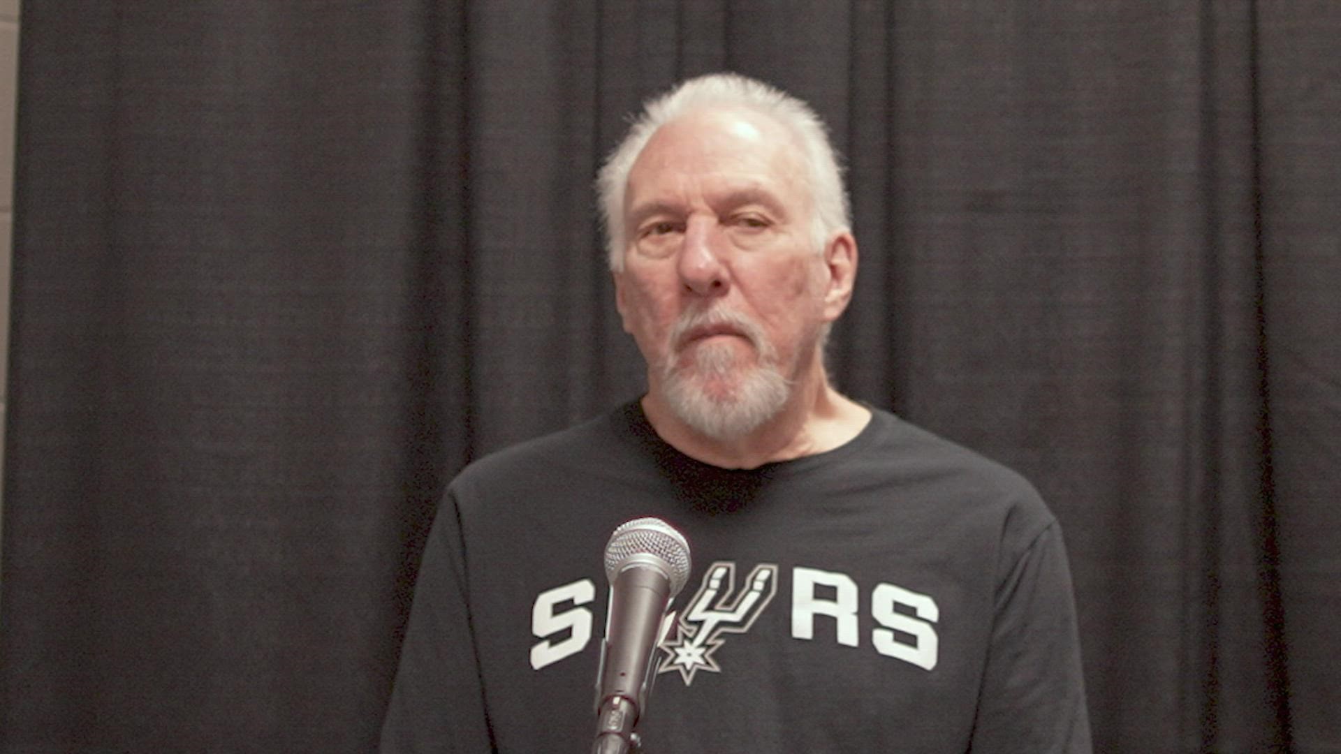 Pop said that nobody had figured out the MVP big man, and that his point guard probably wouldn't play in the next game.