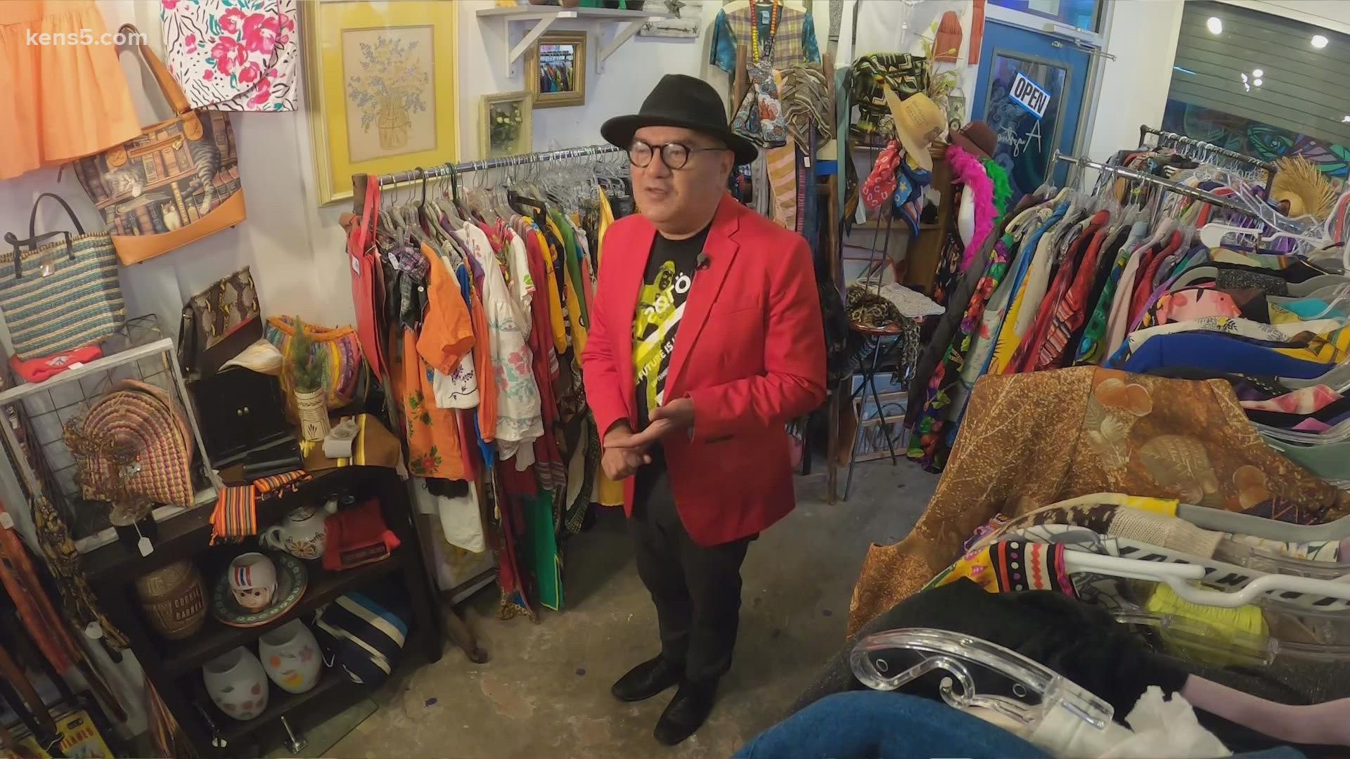 A San Antonio designer uses vintage finds as his inspiration to create the next fashion-forward pieces.