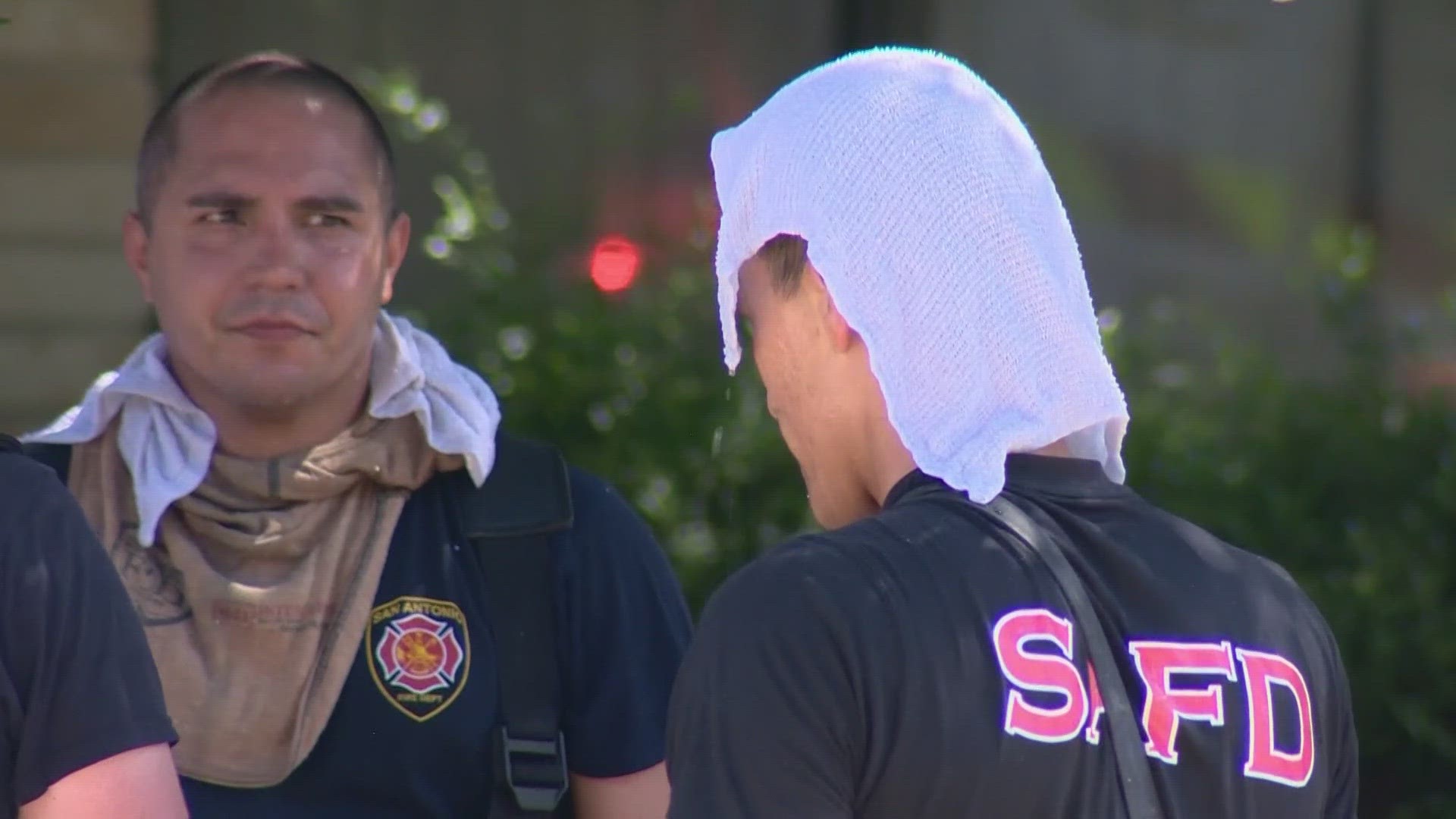 SAFD's job of battling blazes has gotten harder due to extreme temperatures. Their tips on dealing with the heat could save your life.